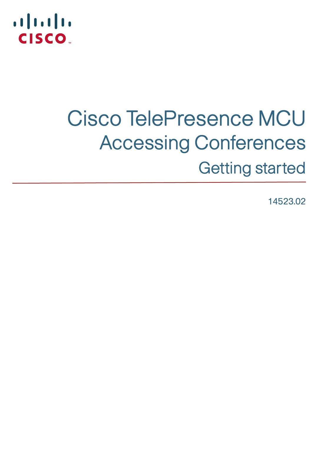 Cisco Systems 14523.02 Conference Phone User Manual