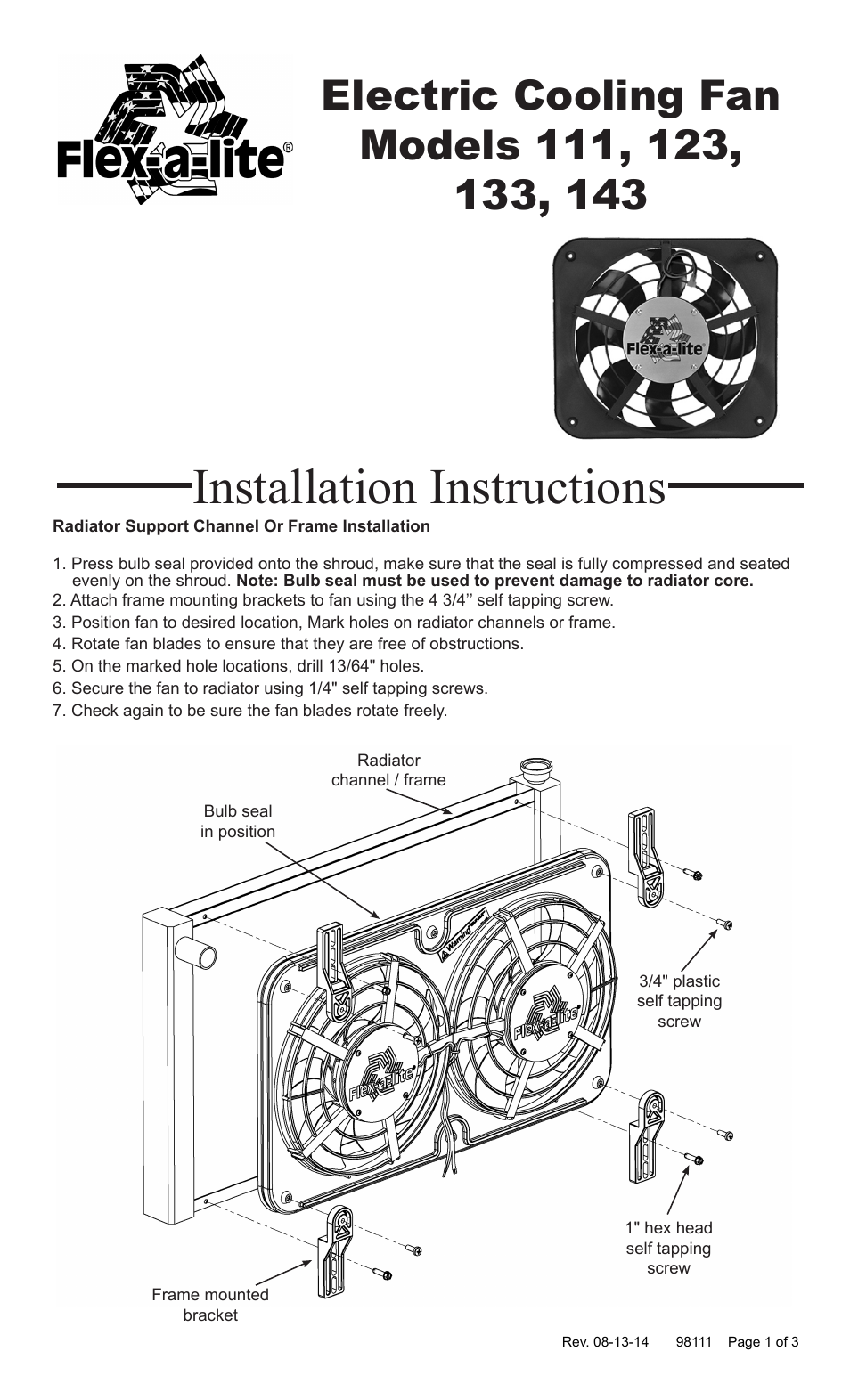 123 Electric Cooling Fan (Page 1)