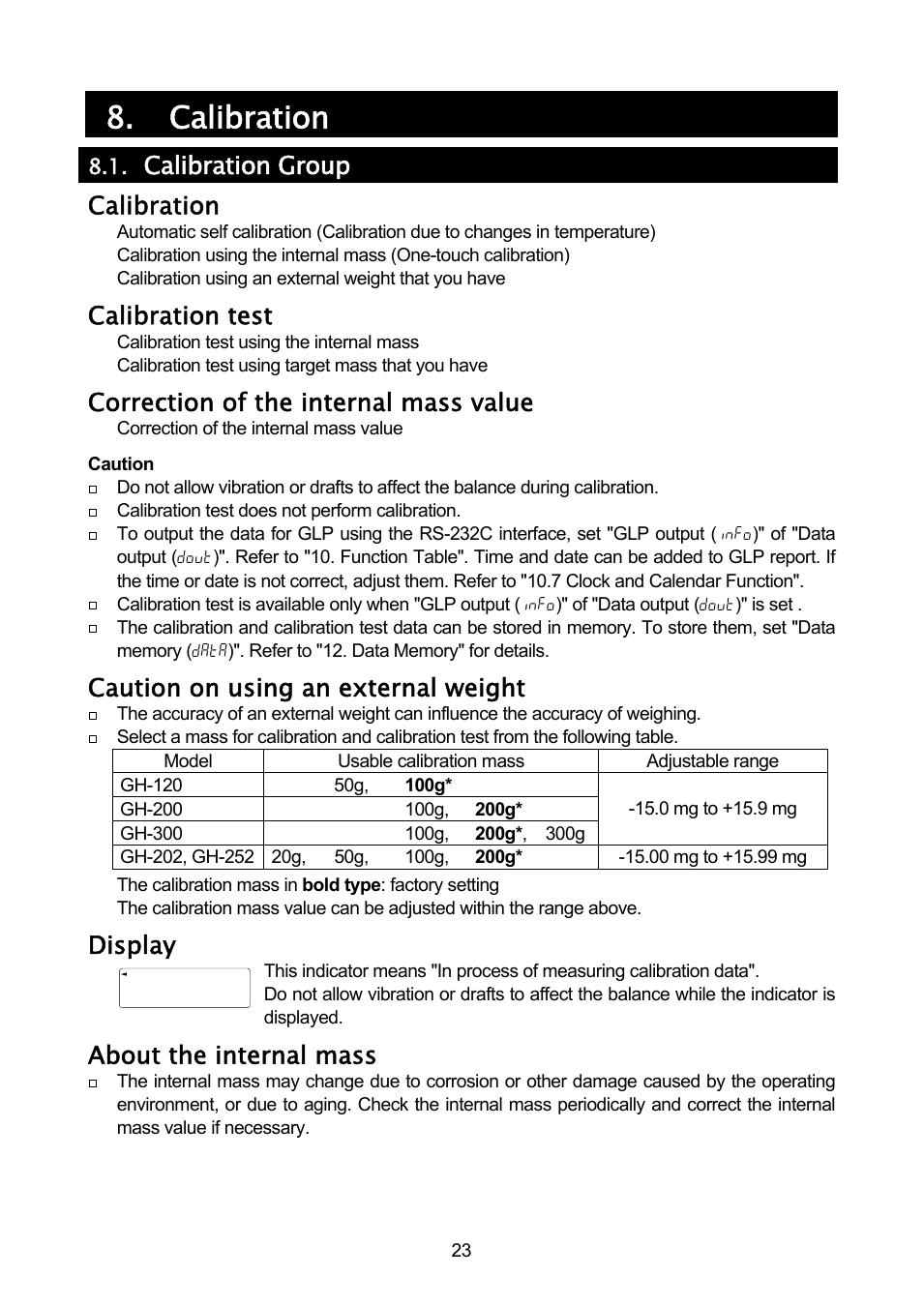 A & D Analytical Balance GH-120/GH-200/GH-300/GH-202/GH-252 (Page 25)
