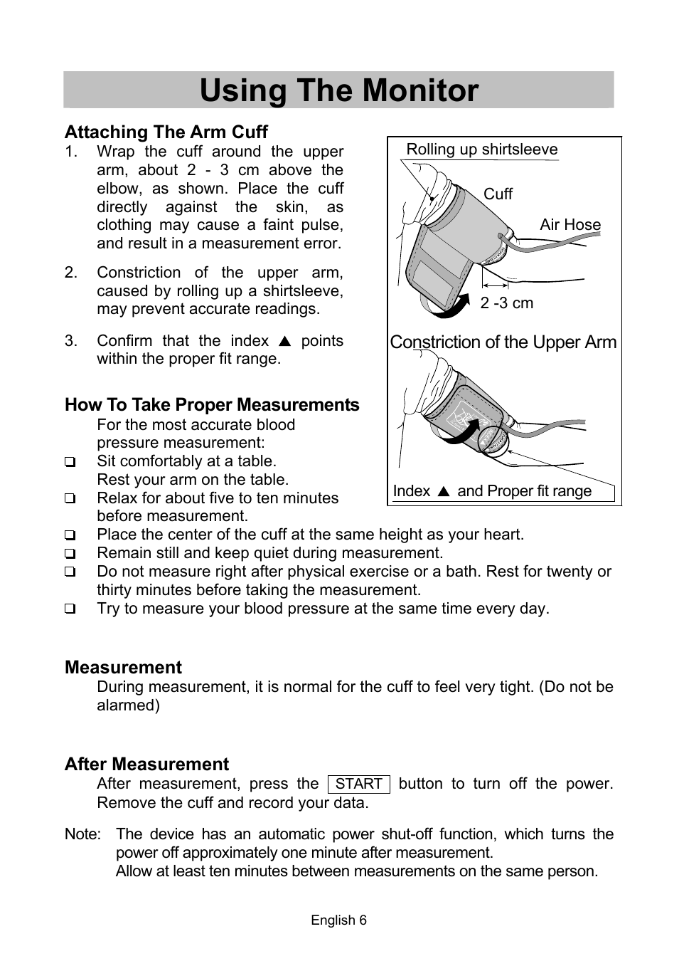 A & D Digital Blood Pressure Monitor UA-767 Plus BT (Page 8)