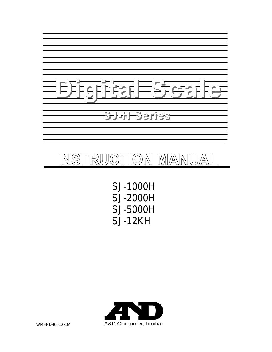 A & D Digital Scale SH-1000H/SJ-2000H/SJ-5000H/SJ-12KH (Page 1)