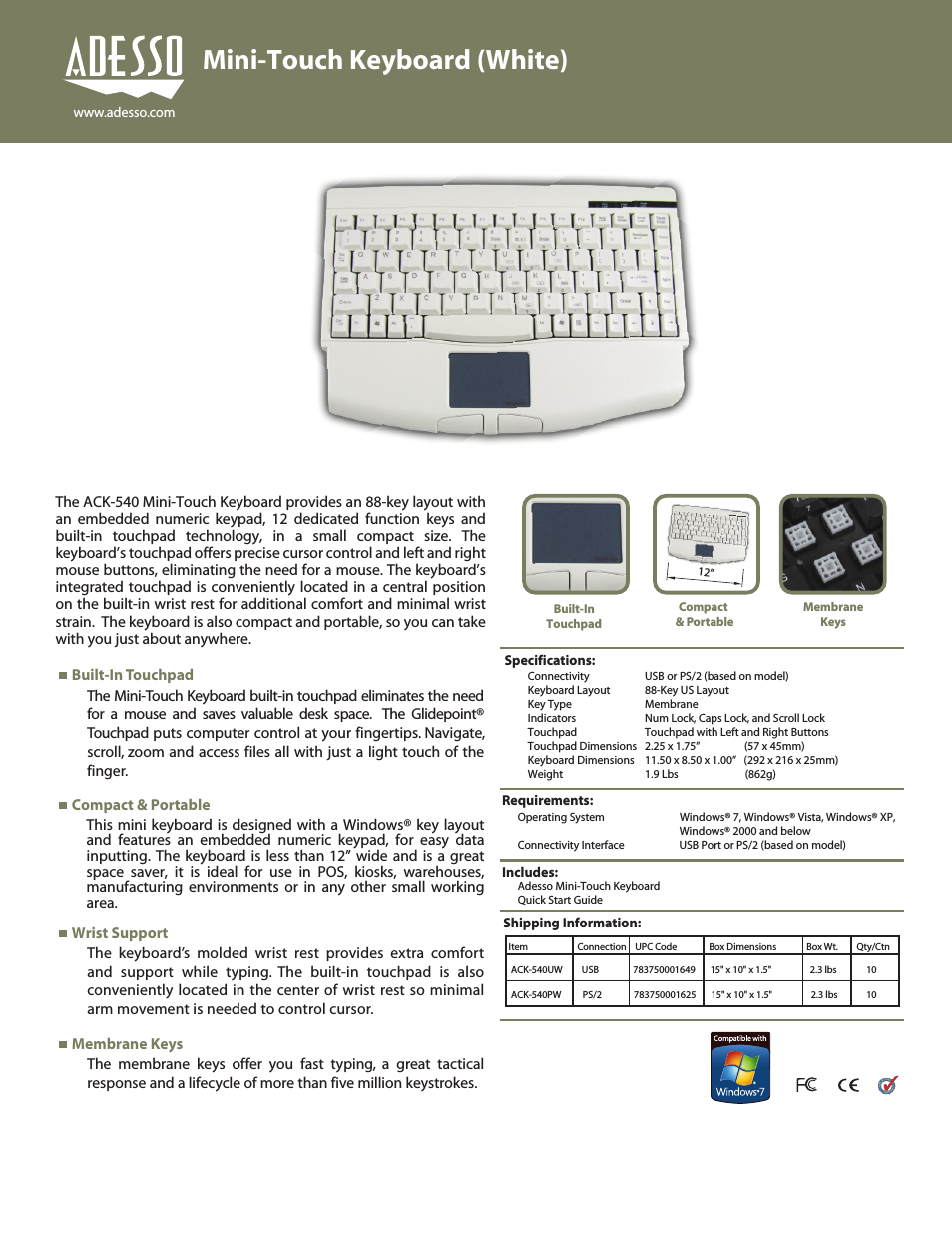 ACK-540W (Page 1)