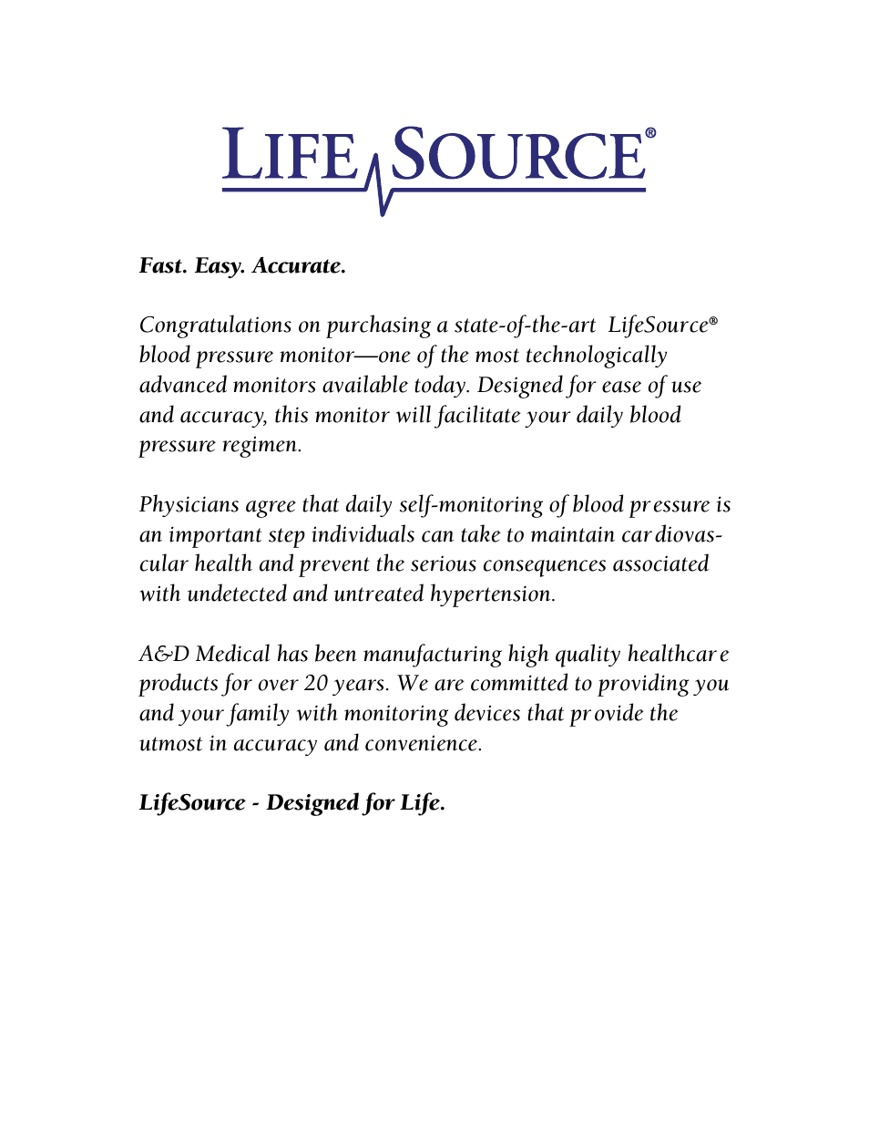 Blood Pressure Monitor UA-787 (Page 4)