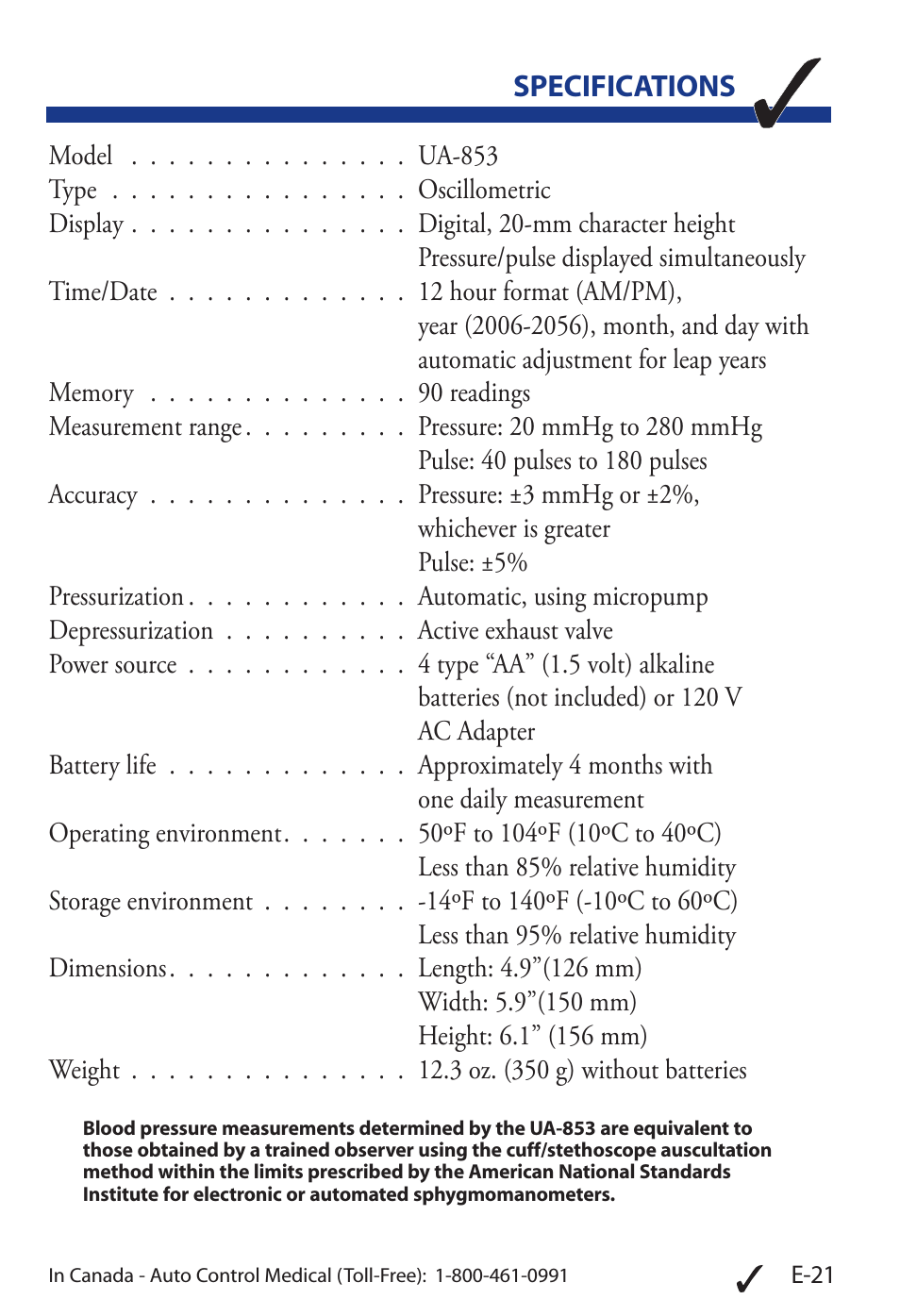Blood Pressure Monitor UA-853 (Page 24)