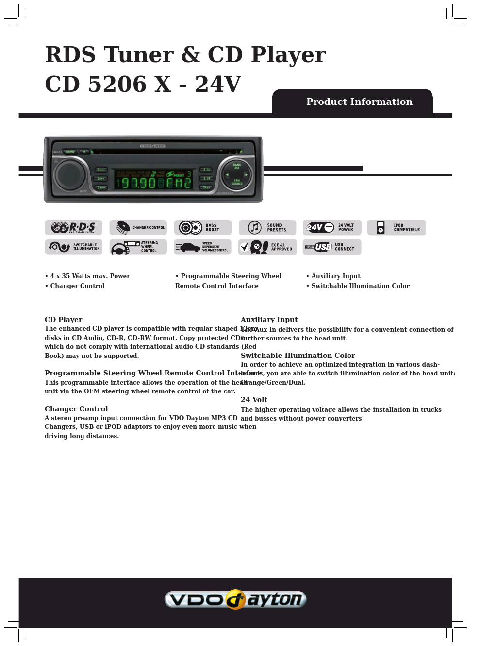 CD 5206 X - 24V (Page 1)