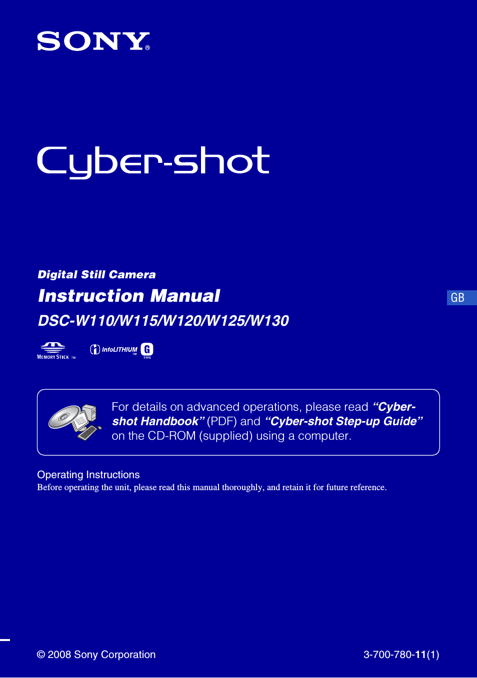 Cyber-shot W125 (Page 1)