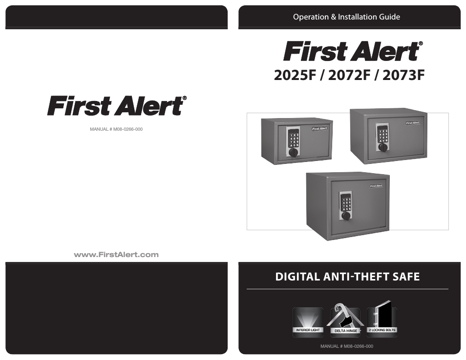 Digital Anti-Theft Safe 2072F (Page 1)
