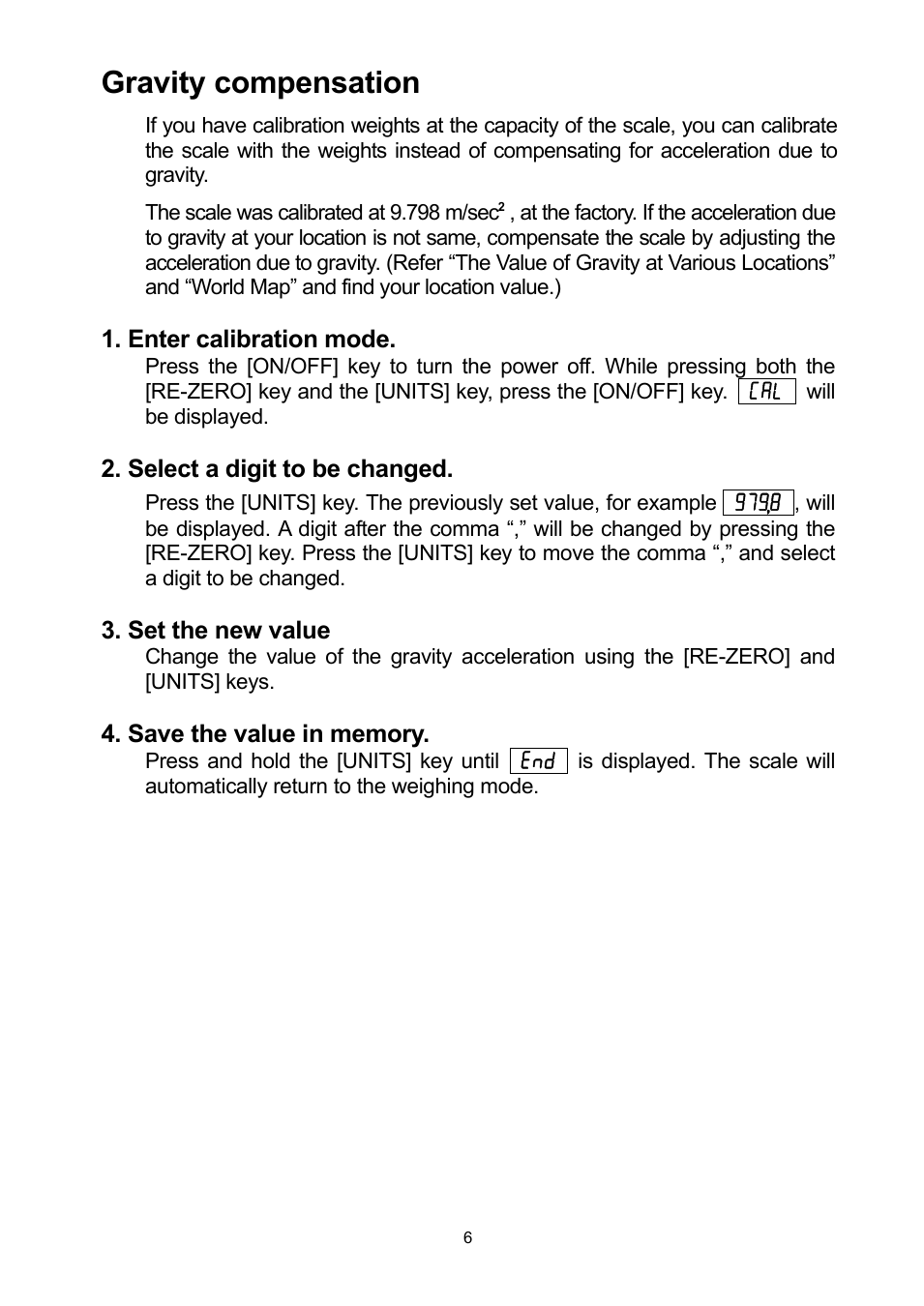 Digital Scale HL-3000WP (Page 7)