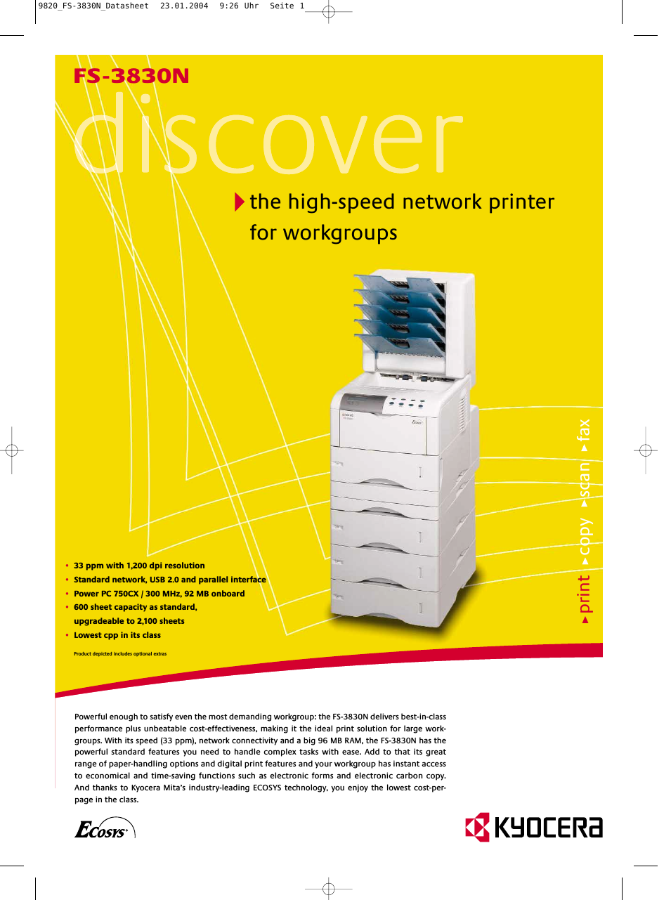 DISCOVER FS-3830N (Page 1)
