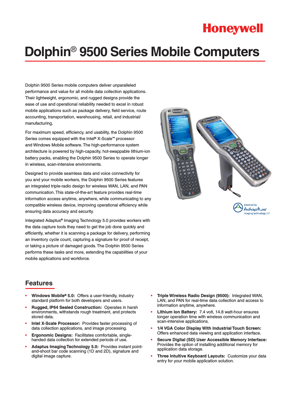 Dolphin 9500 Series (Page 1)