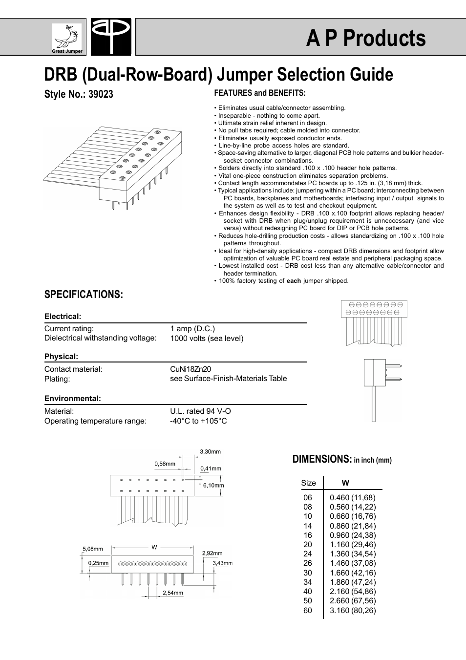 DRB (Dual-Row-Board) Jumper (Page 1)