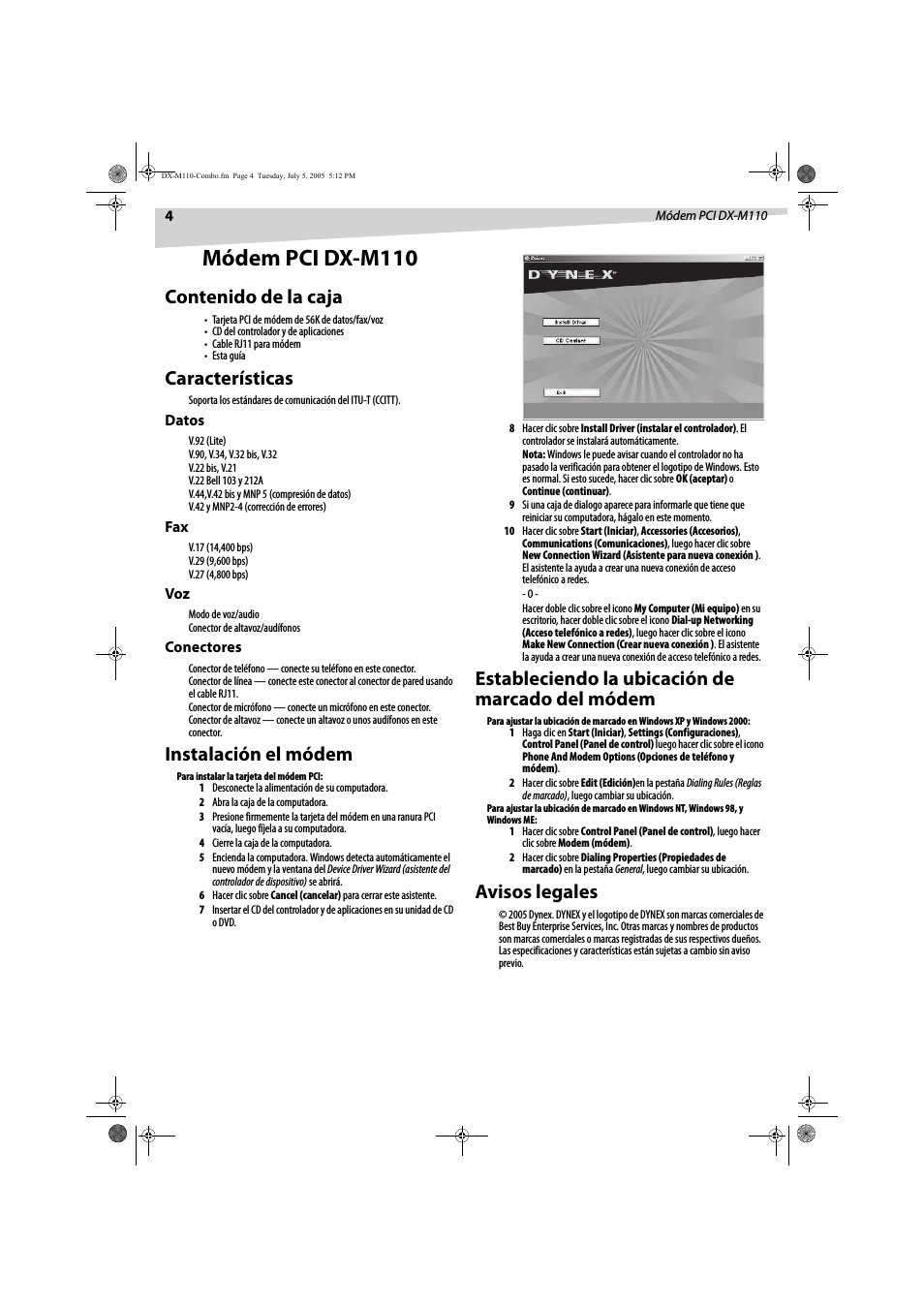 DX-M110 (Page 4)