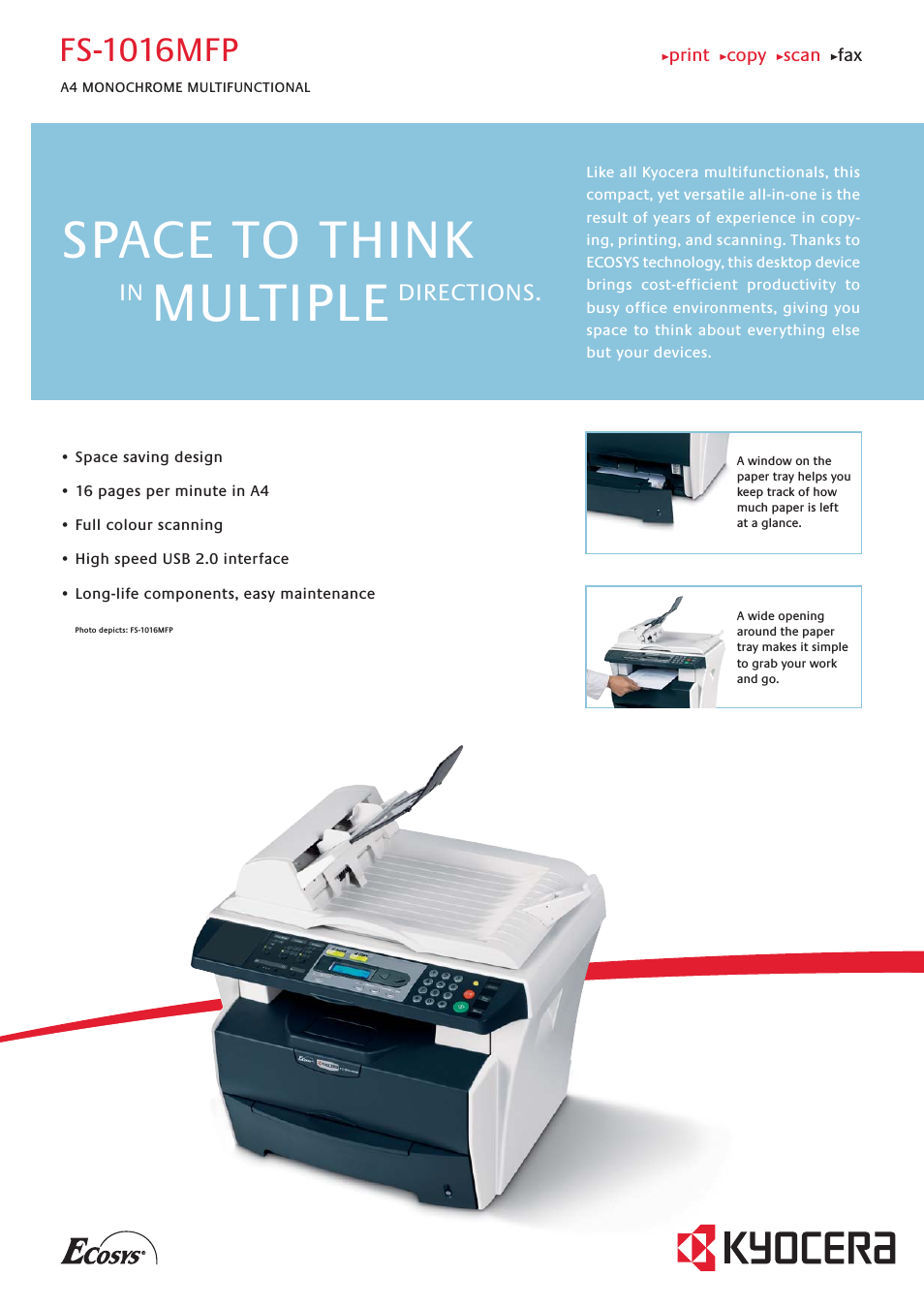 ECOSYS FS-1016MFP (Page 1)