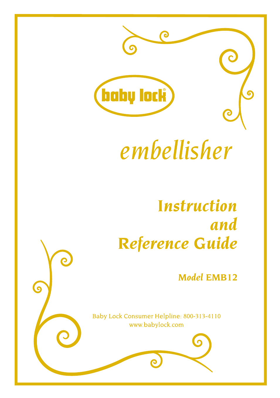 Embellisher (EMB12-2) Manual (Page 1)