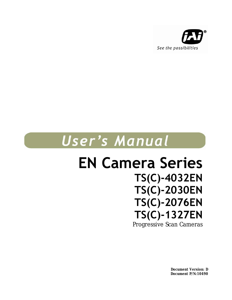 EN Series Cameras TS(C)-2030EN (Page 1)