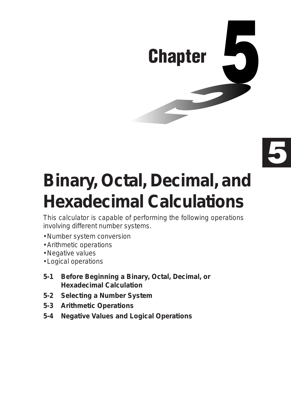 fx-9750G Binary, Octal, Decimal, and Hexadecimal Calculations (Page 1)