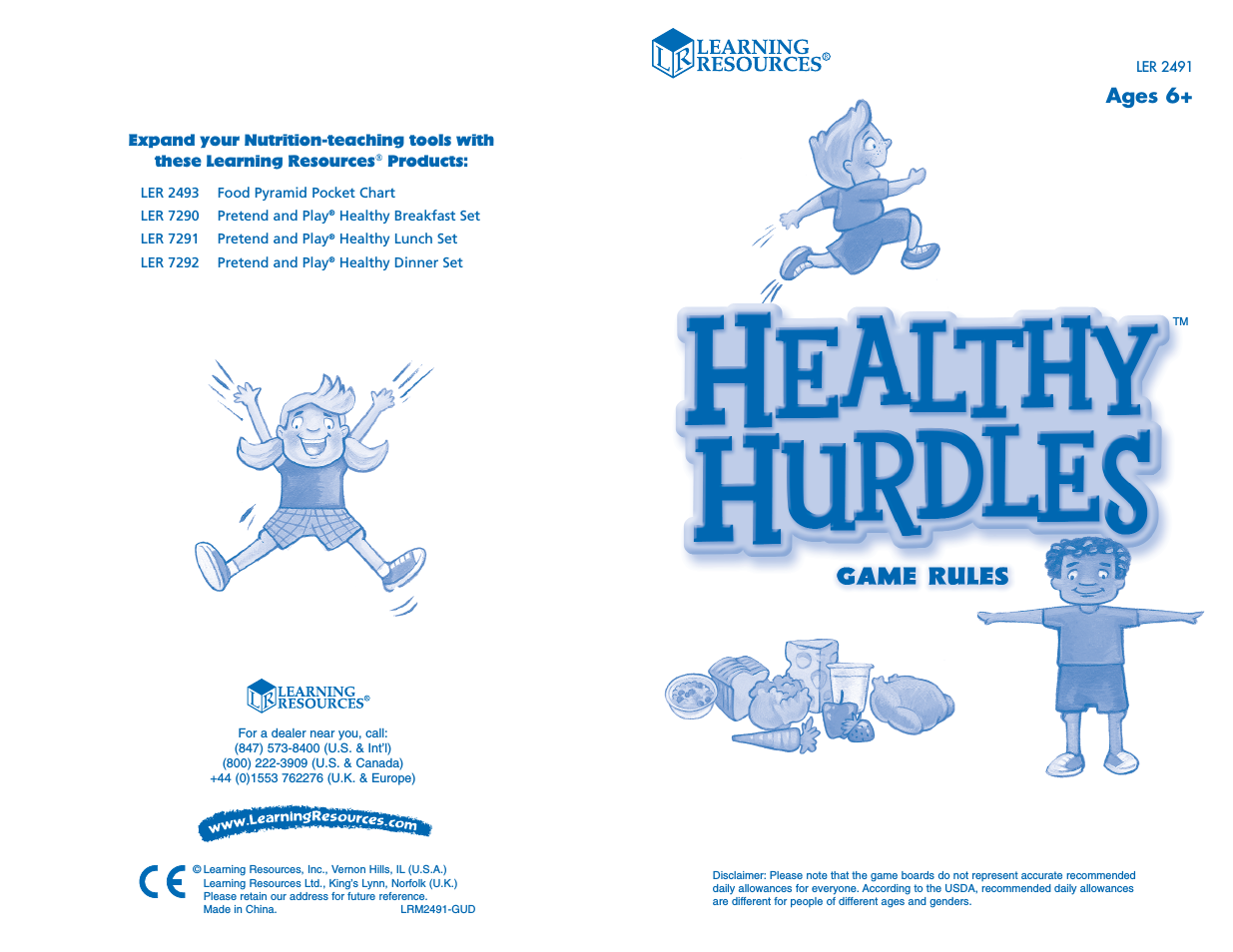 Healthy Hurdles Brochure (Page 1)