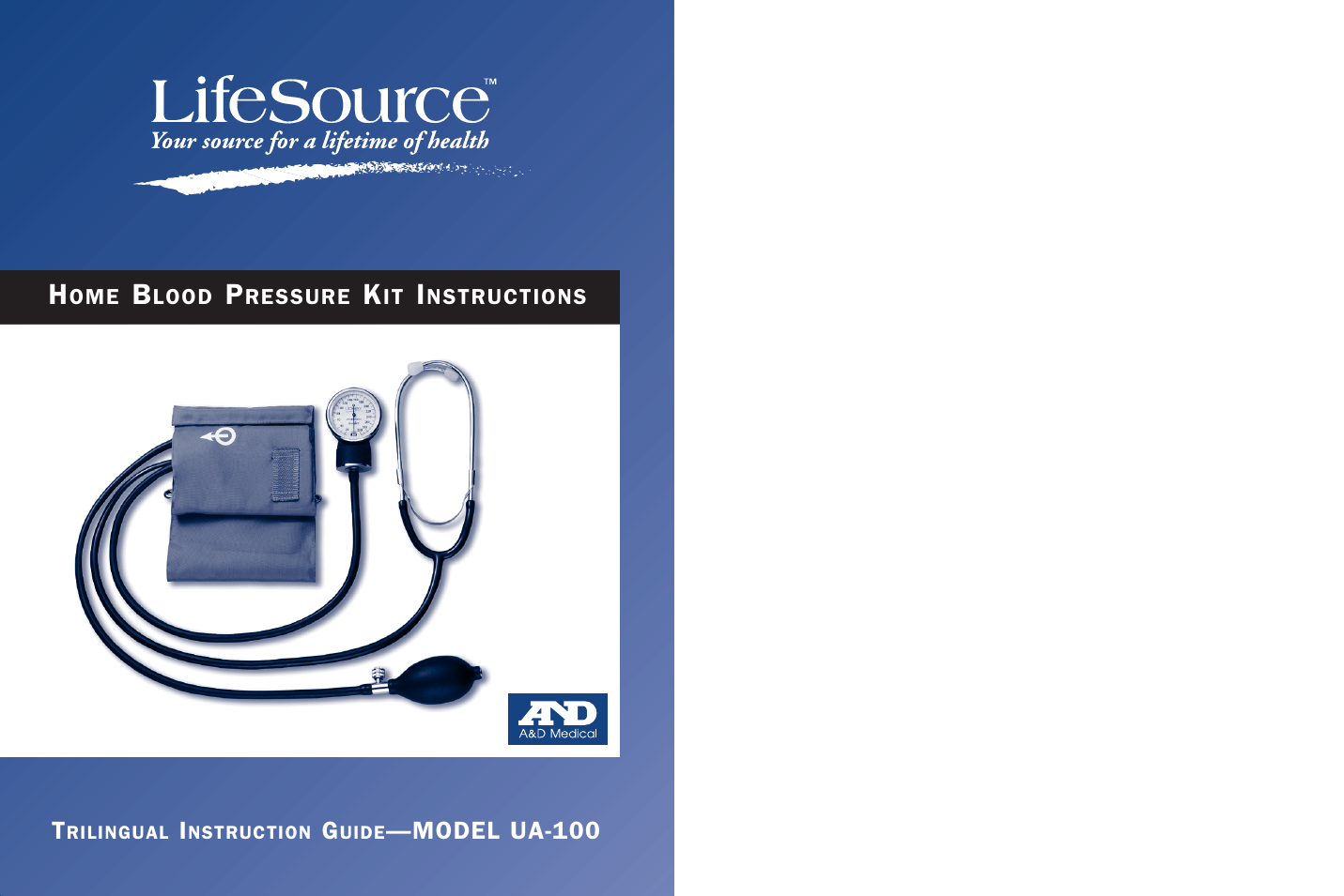 Home Blood Pressure Kit UA-100 (Page 1)