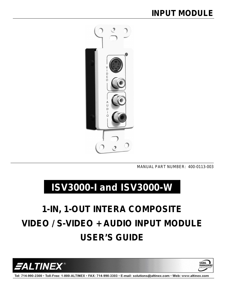 ISV3000-W (Page 1)