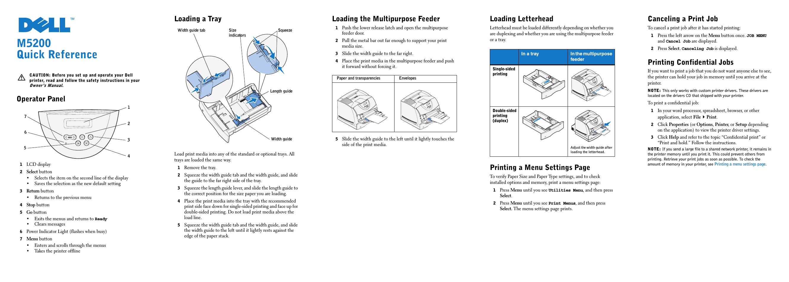 M5200 Medium Workgroup Mono Laser Printer (Page 1)