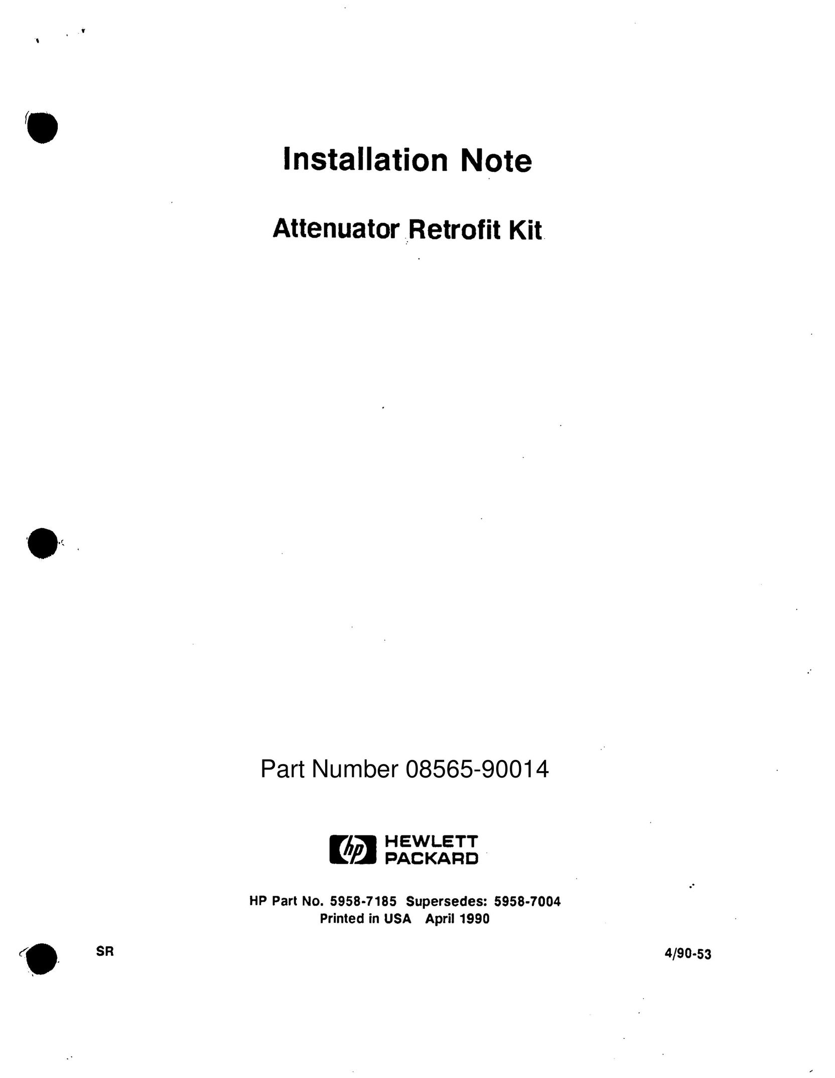 HP (Hewlett-Packard) 08565-90014 Safety Gate User Manual (Page 1)