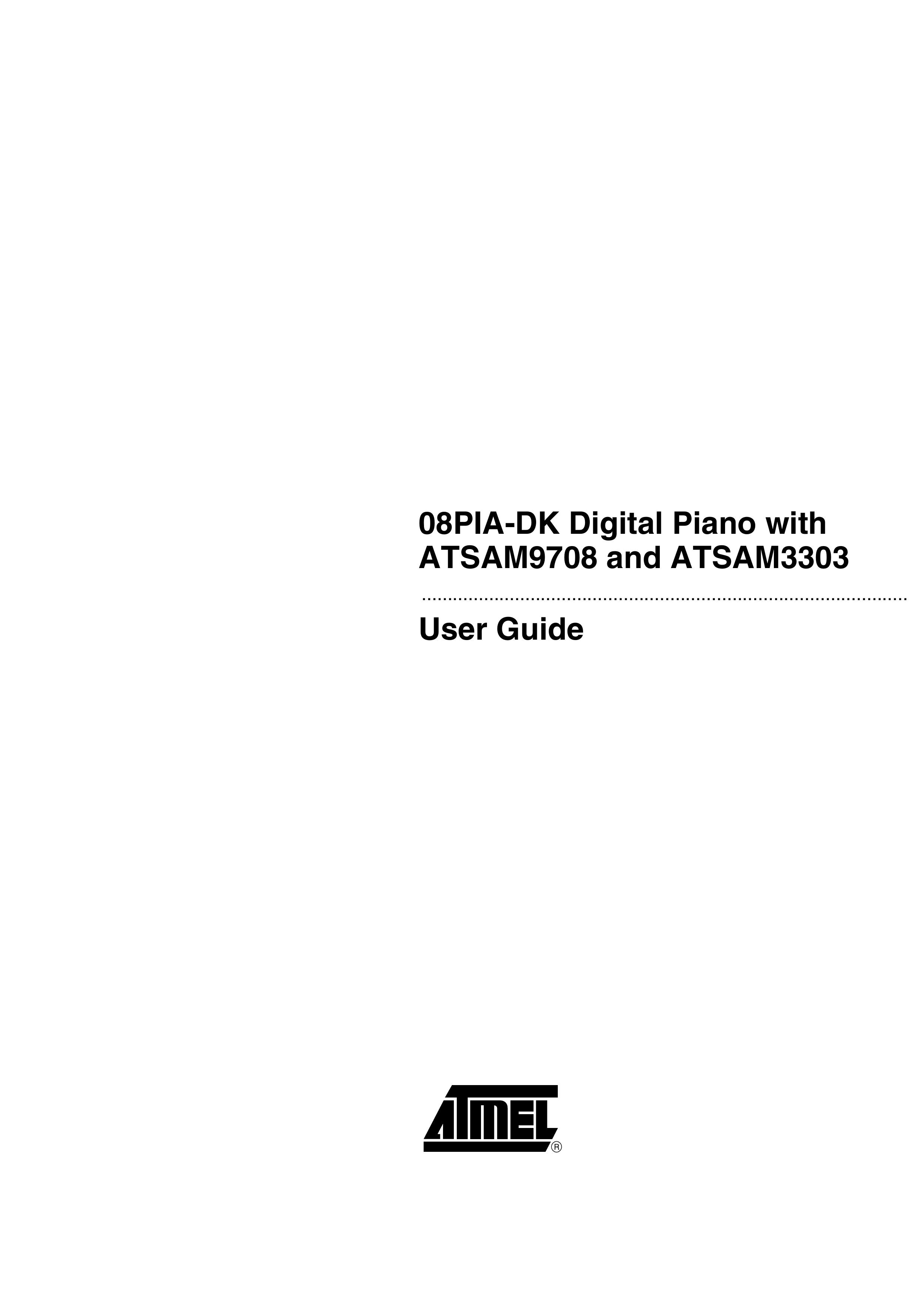Atmel 08PIA-DK Electronic Keyboard User Manual (Page 1)