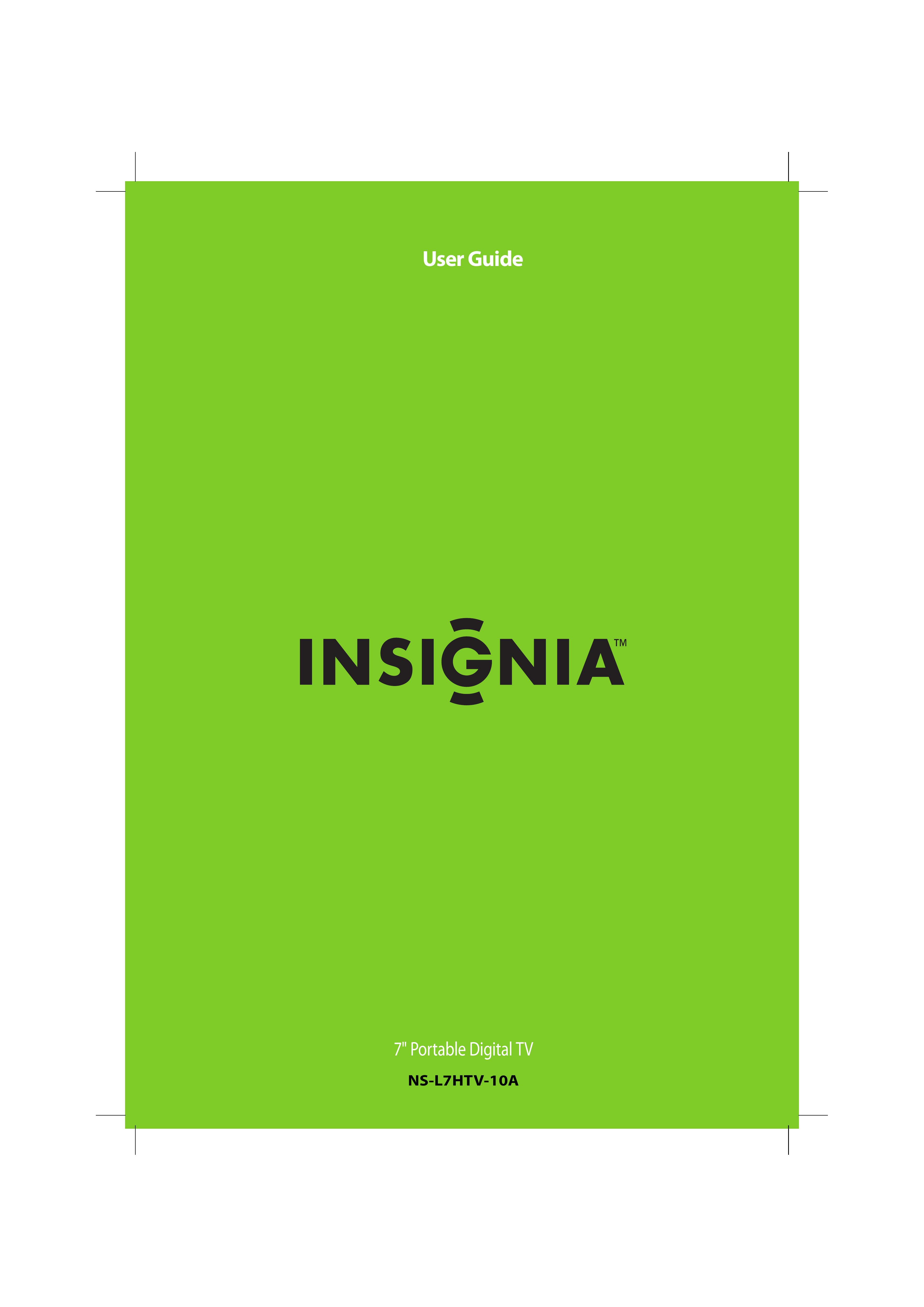 Insignia 10-0499 Handheld TV User Manual (Page 1)