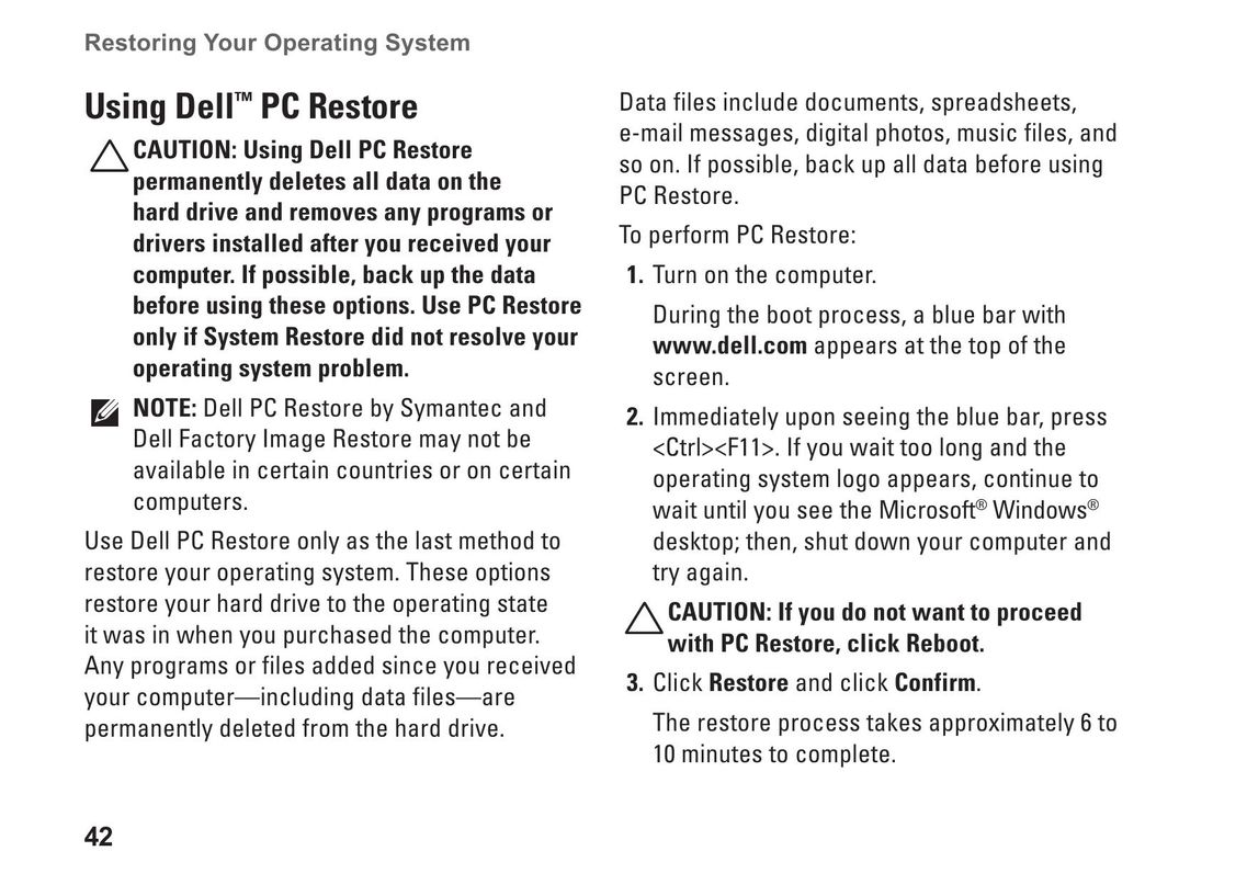 Dell 1011 Laptop User Manual (Page 44)