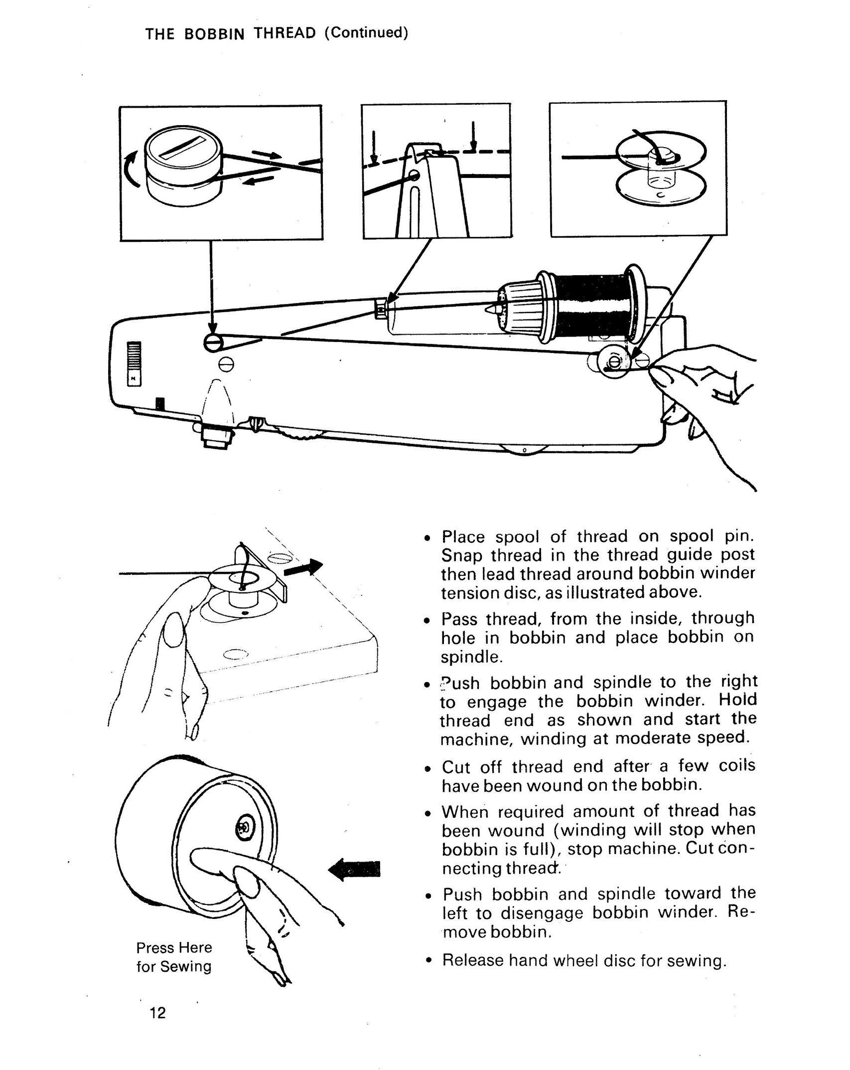 Singer 1021 Sewing Machine User Manual (Page 16)