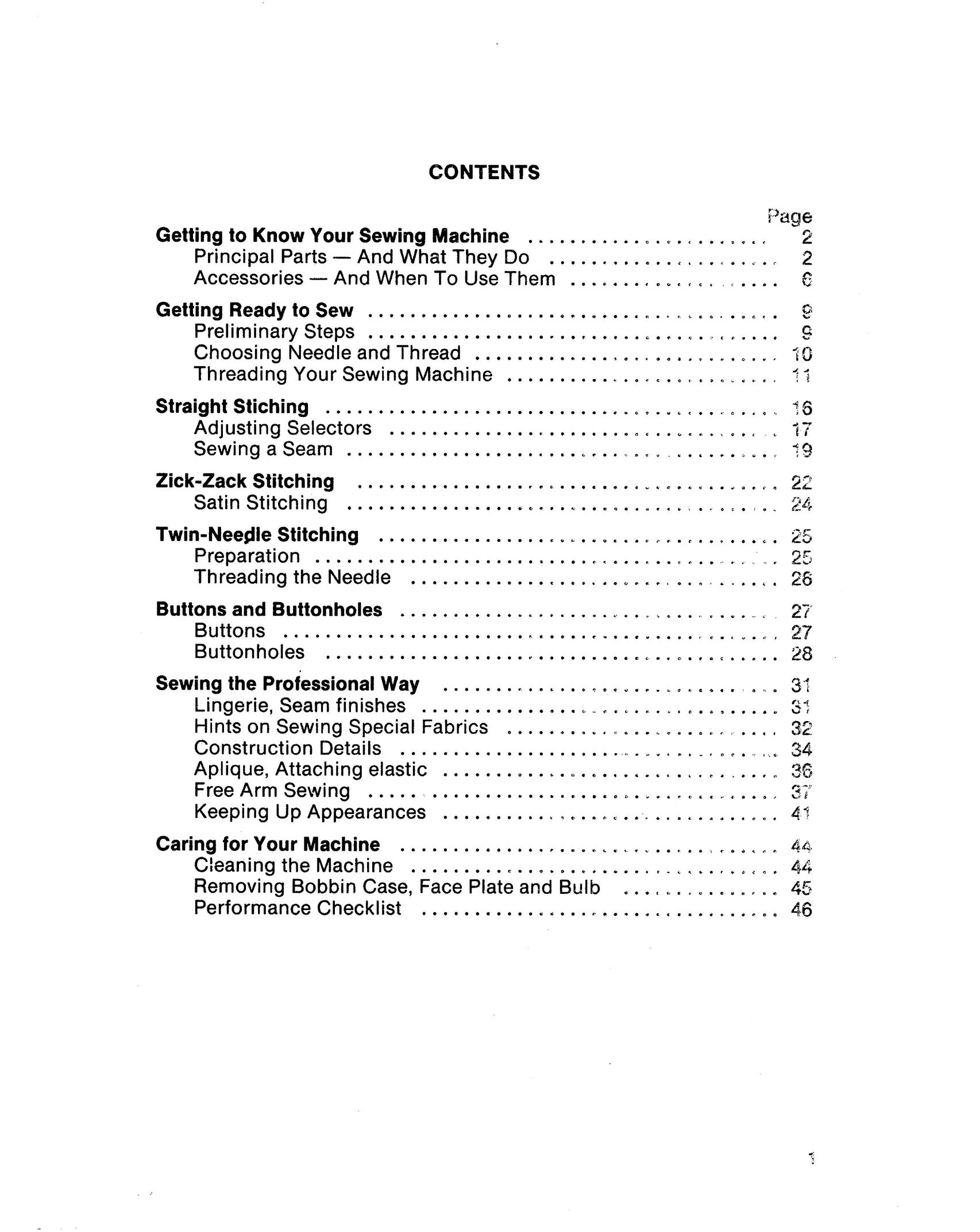 Singer 1021 Sewing Machine User Manual (Page 5)