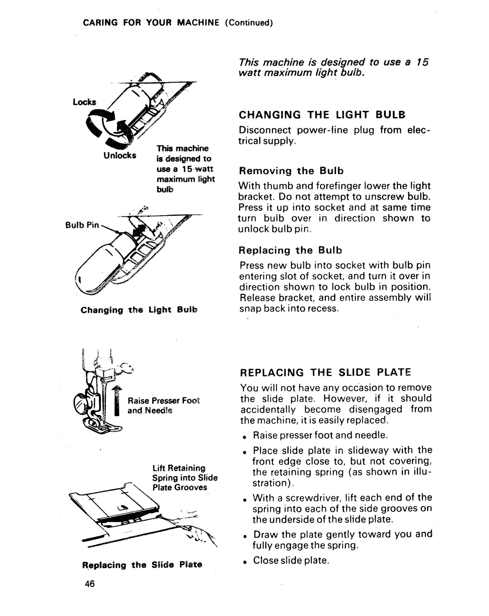 Singer 1021 Sewing Machine User Manual (Page 50)