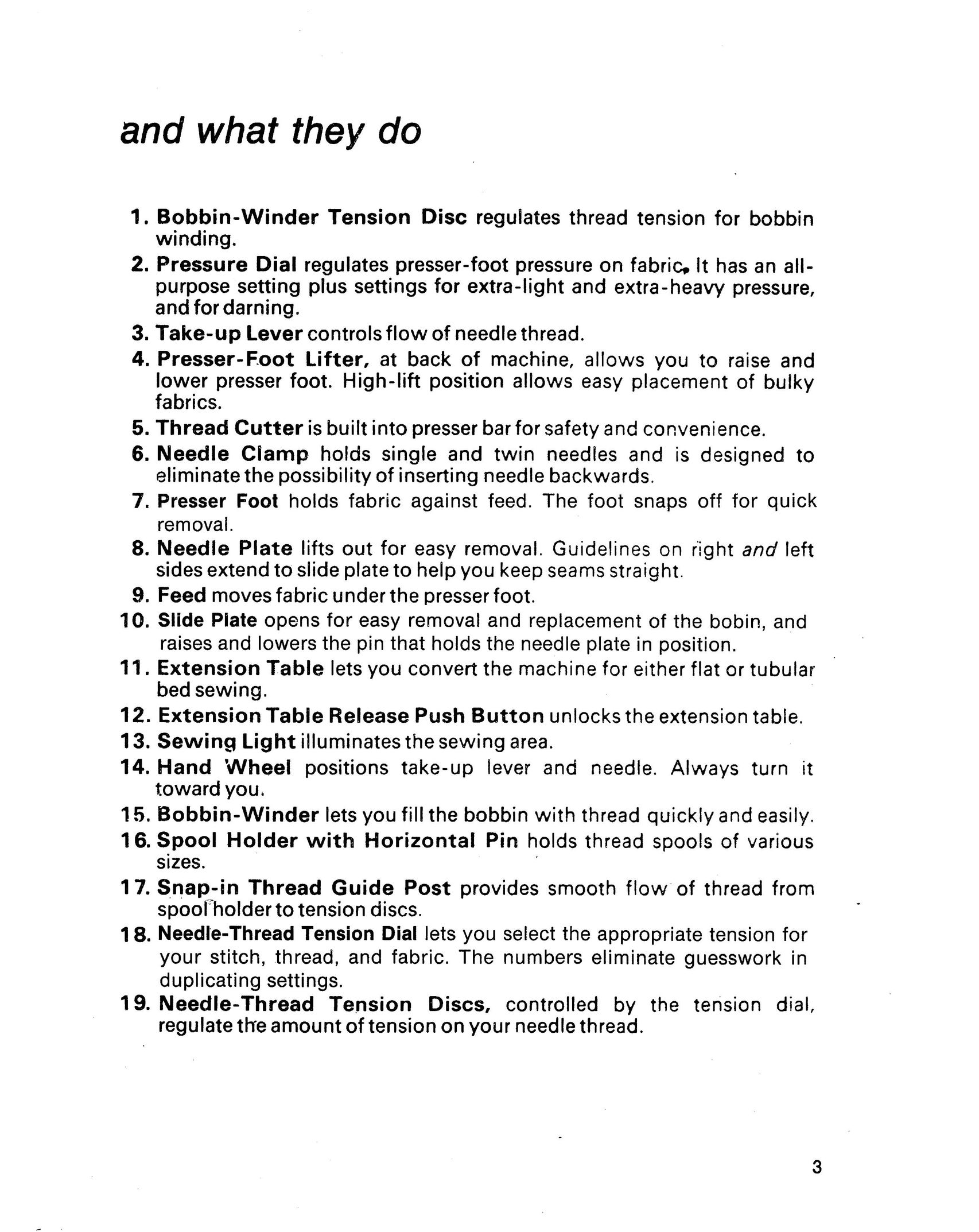 Singer 1021 Sewing Machine User Manual (Page 7)