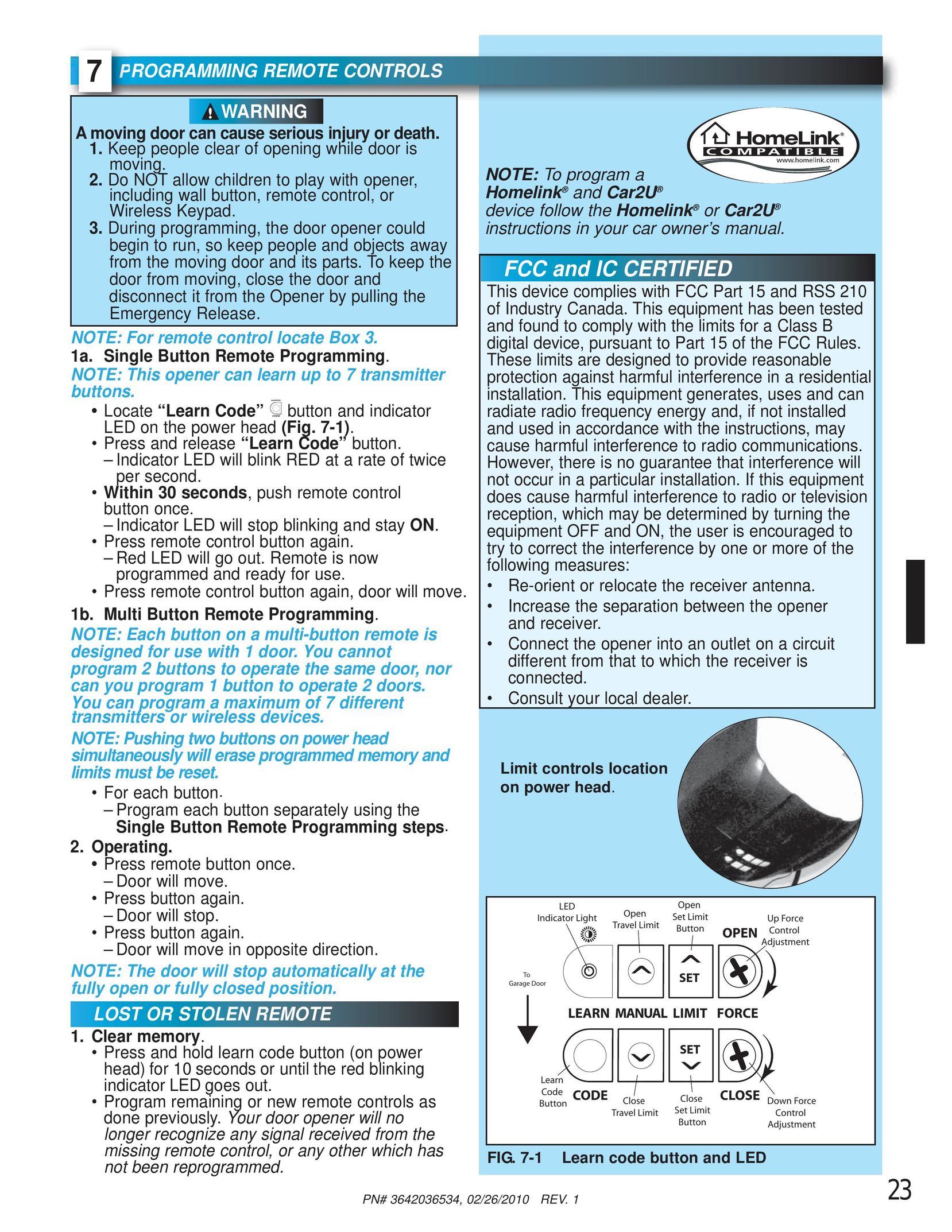 Chamberlain 1022 Garage Door Opener User Manual (Page 23)