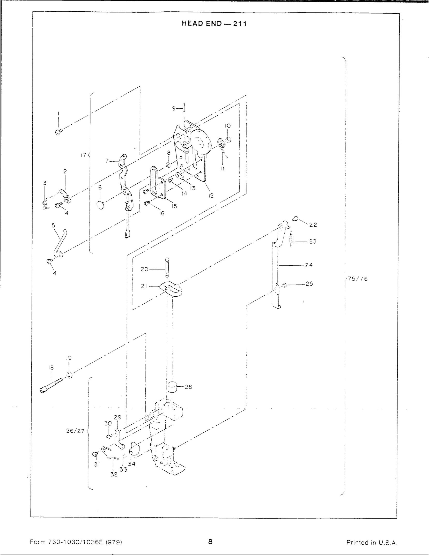 Singer 1036E Sewing Machine User Manual (Page 8)