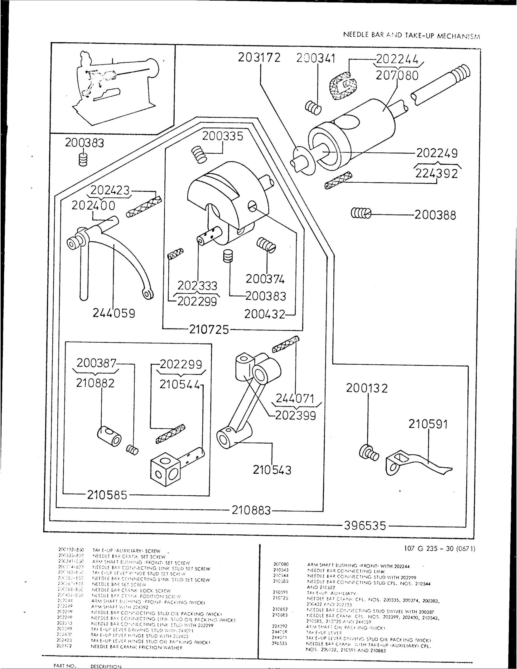 Singer 107G235 Sewing Machine User Manual (Page 4)
