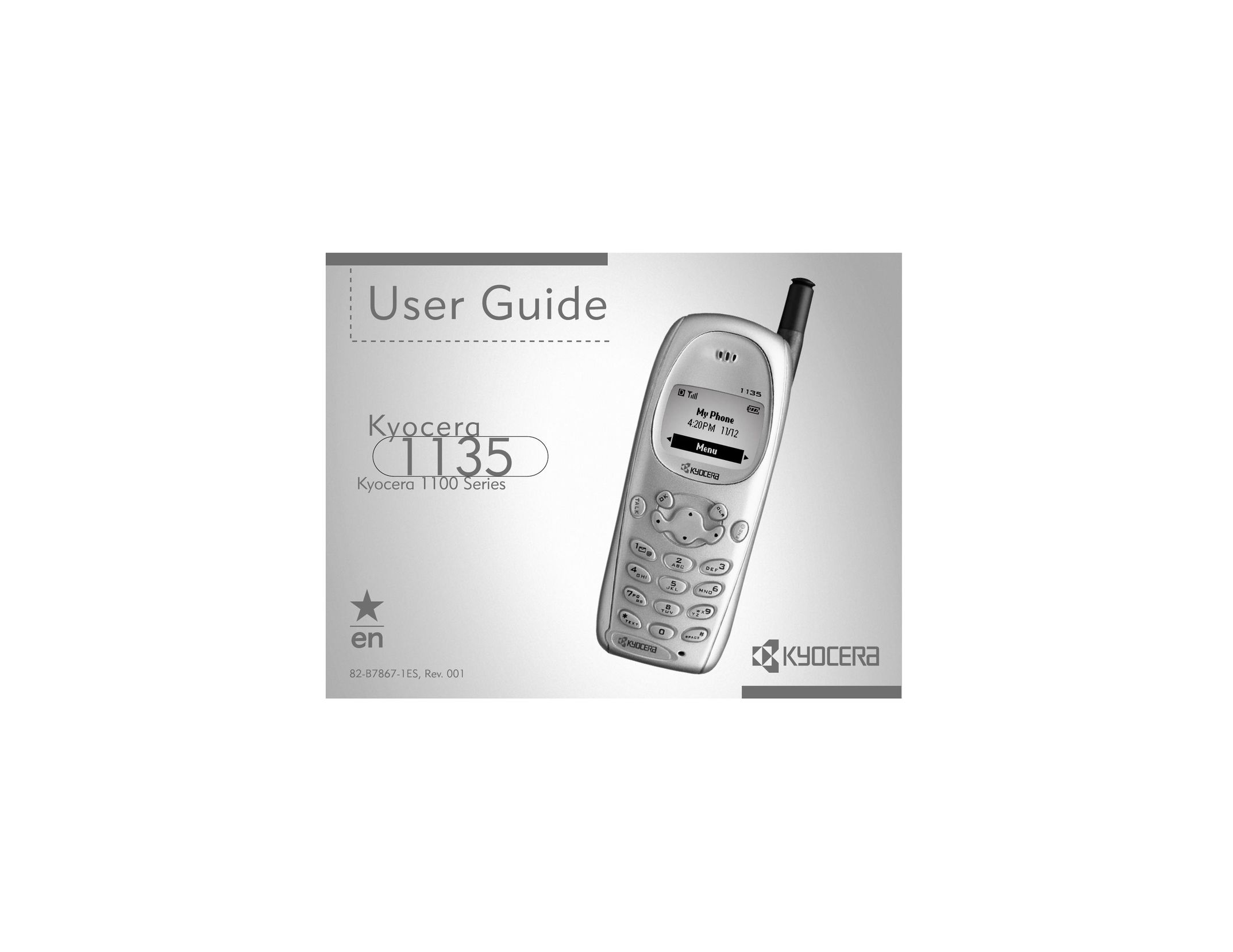 Kyocera 1100 Series Cell Phone User Manual (Page 1)