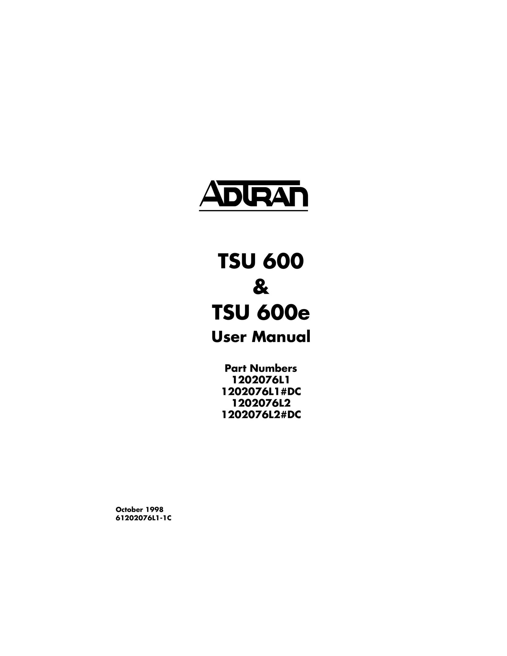 ADTRAN 1202076L1 Cordless Telephone User Manual (Page 1)