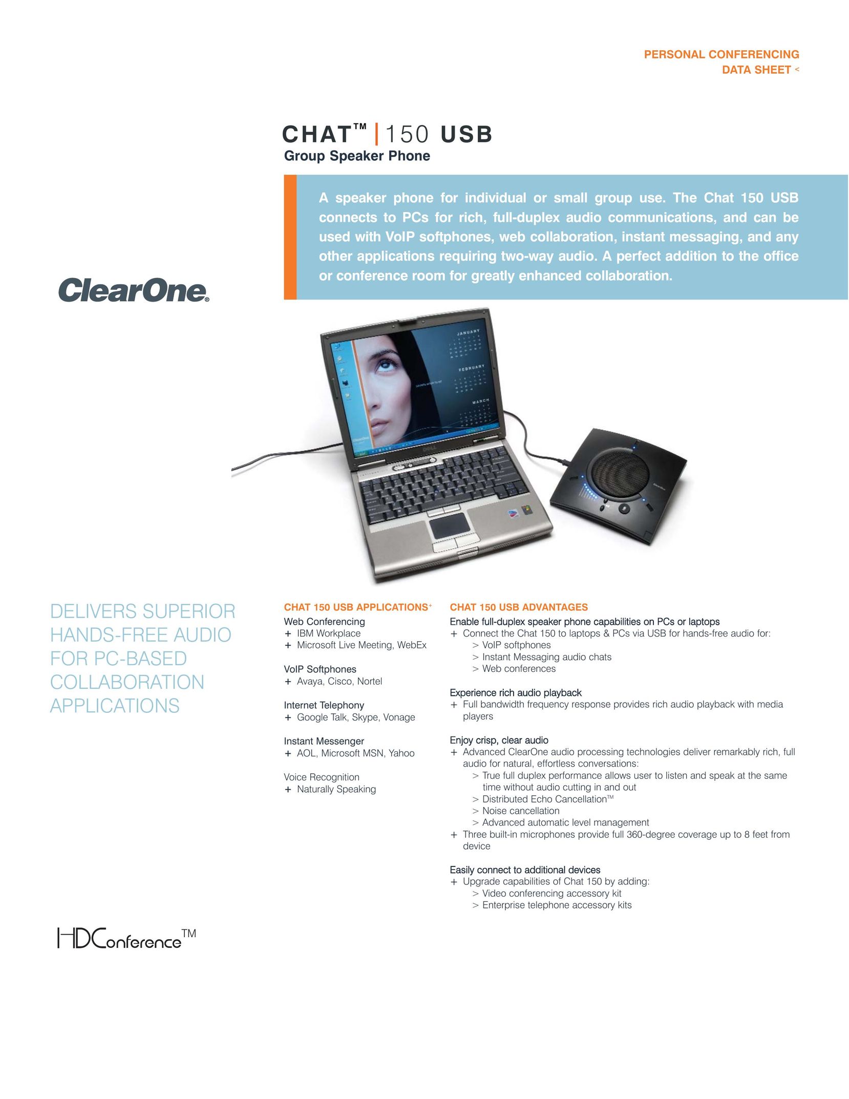 ClearOne comm 150 Corded Headset User Manual (Page 1)