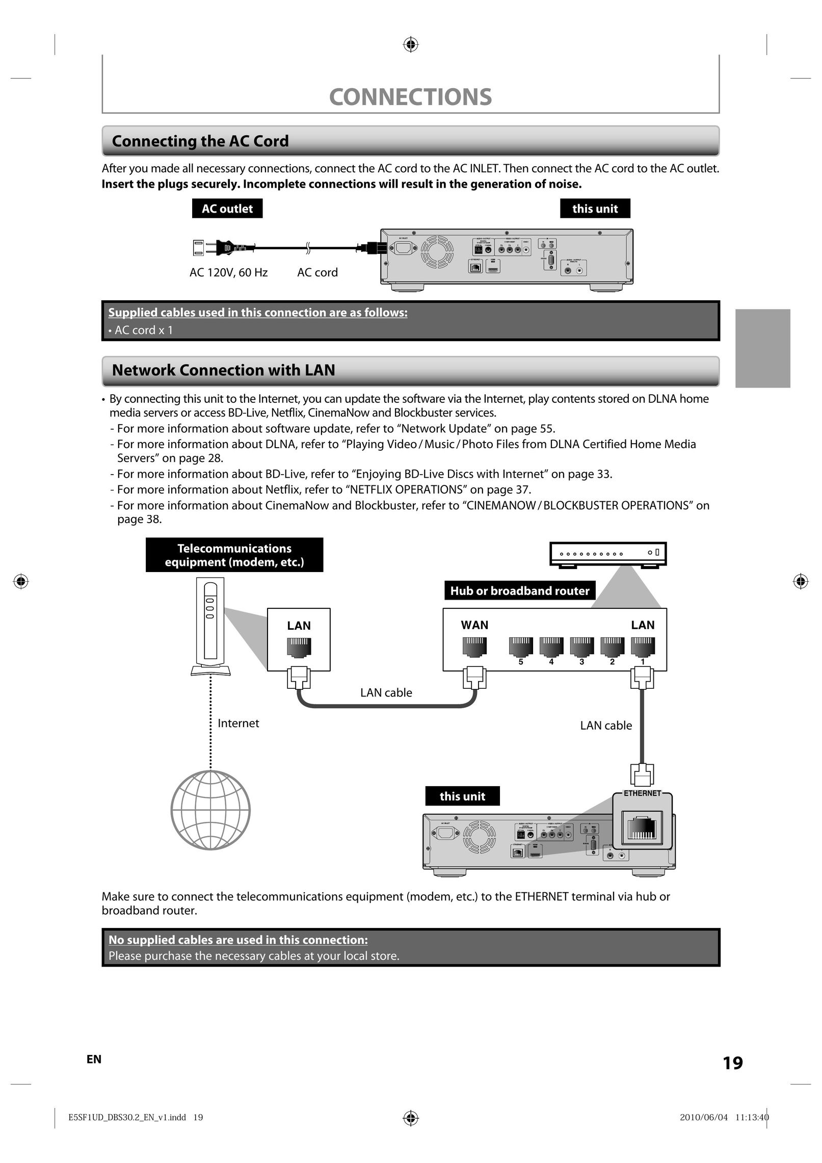 Integra 1VMN29753 Blu-ray Player User Manual (Page 19)