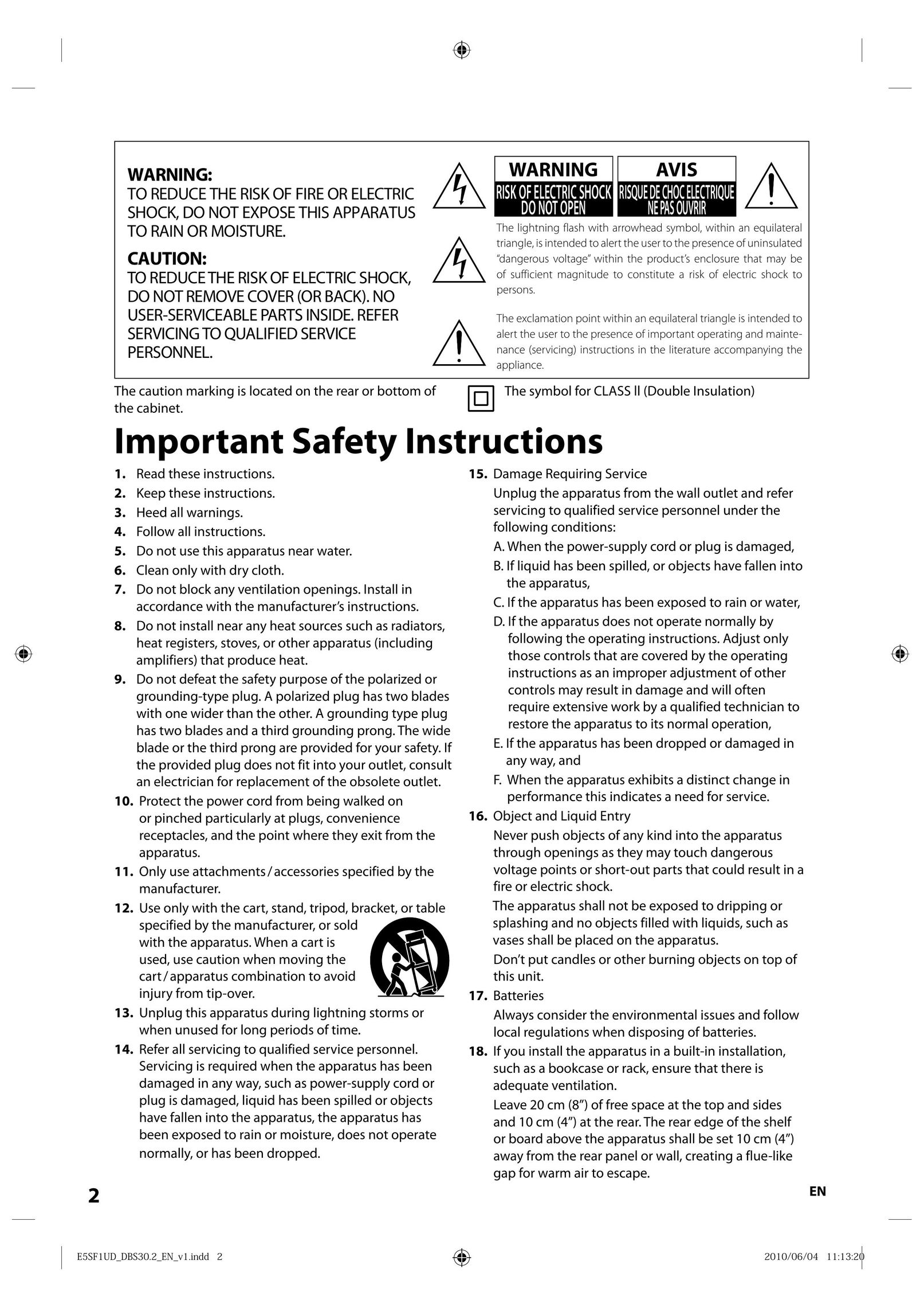 Integra 1VMN29753 Blu-ray Player User Manual (Page 2)