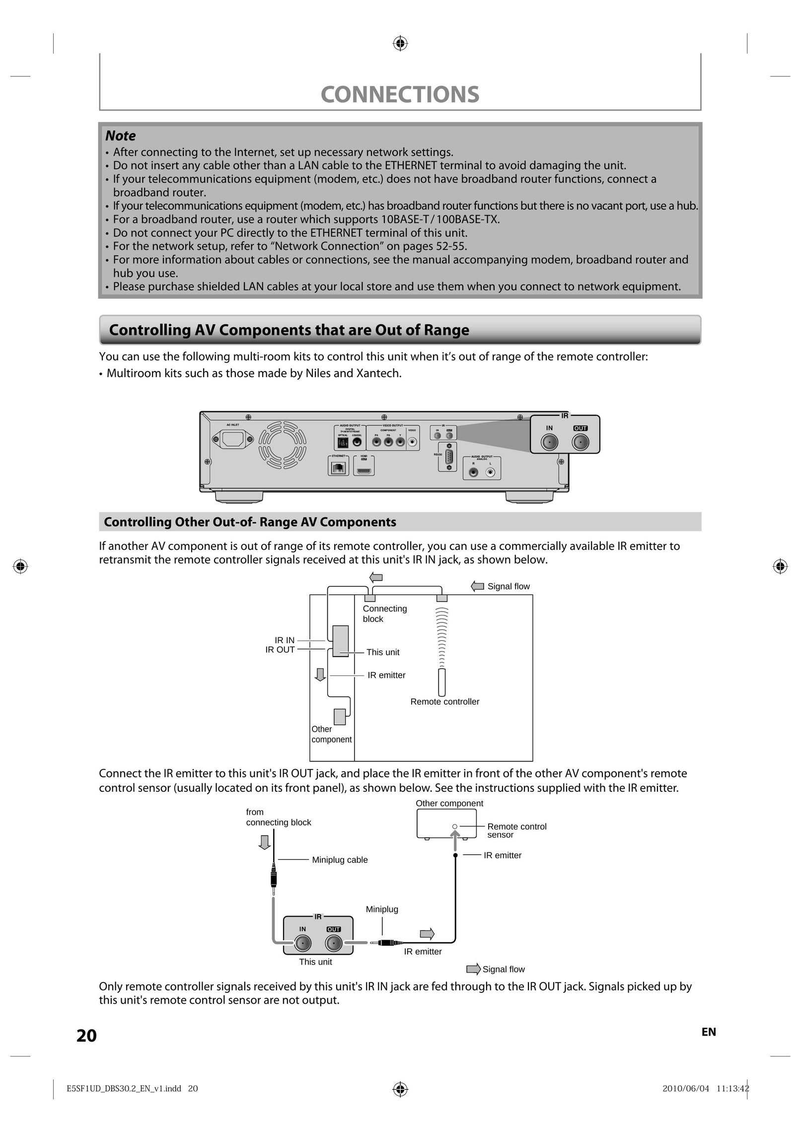 Integra 1VMN29753 Blu-ray Player User Manual (Page 20)