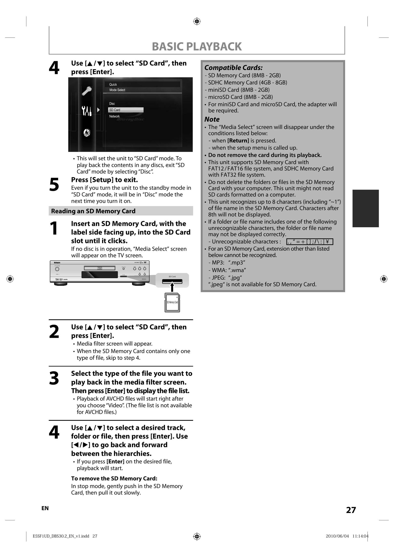 Integra 1VMN29753 Blu-ray Player User Manual (Page 27)