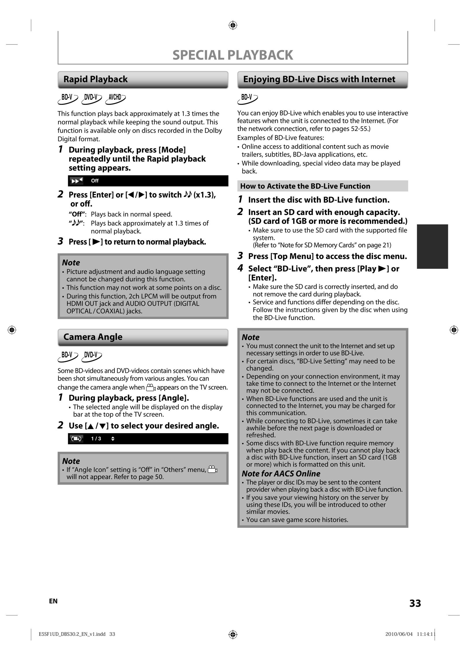 Integra 1VMN29753 Blu-ray Player User Manual (Page 33)