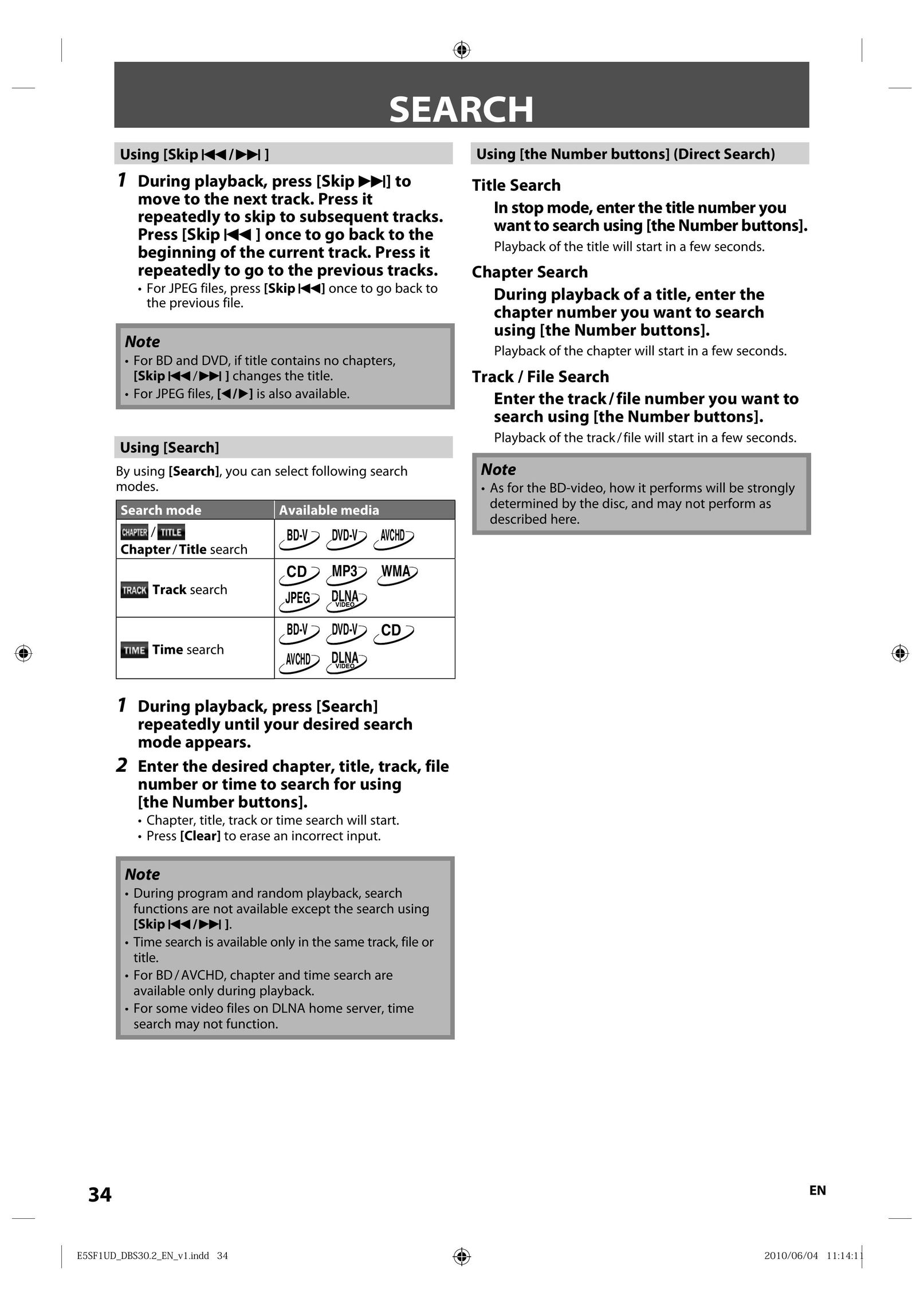 Integra 1VMN29753 Blu-ray Player User Manual (Page 34)