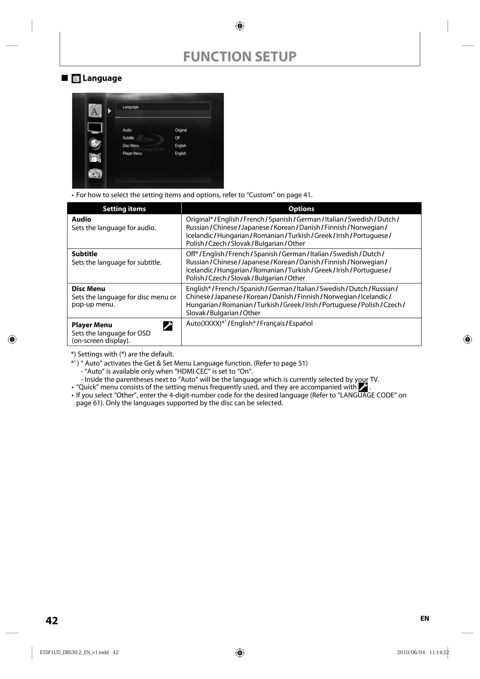 Integra 1VMN29753 Blu-ray Player User Manual (Page 42)