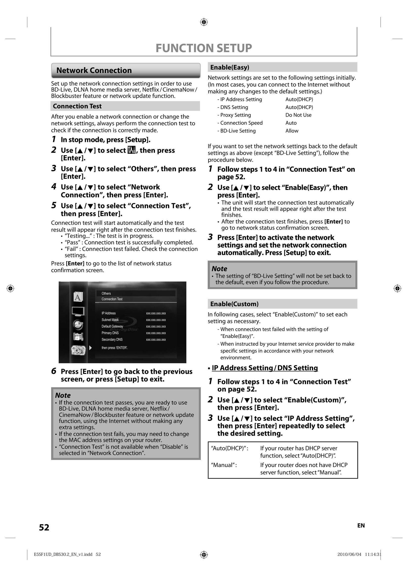 Integra 1VMN29753 Blu-ray Player User Manual (Page 52)