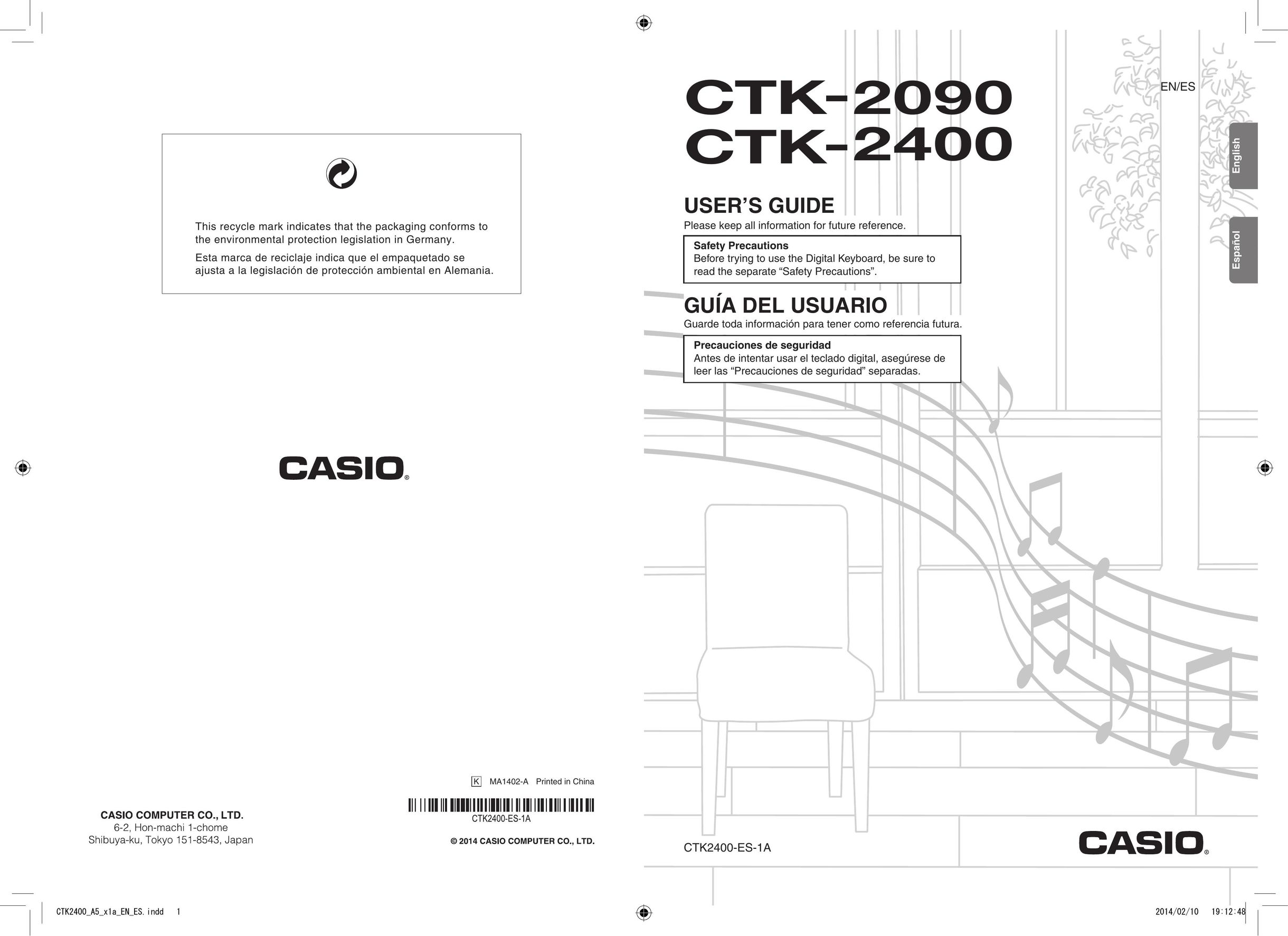 Casio 2400 Musical Toy Instrument User Manual (Page 1)