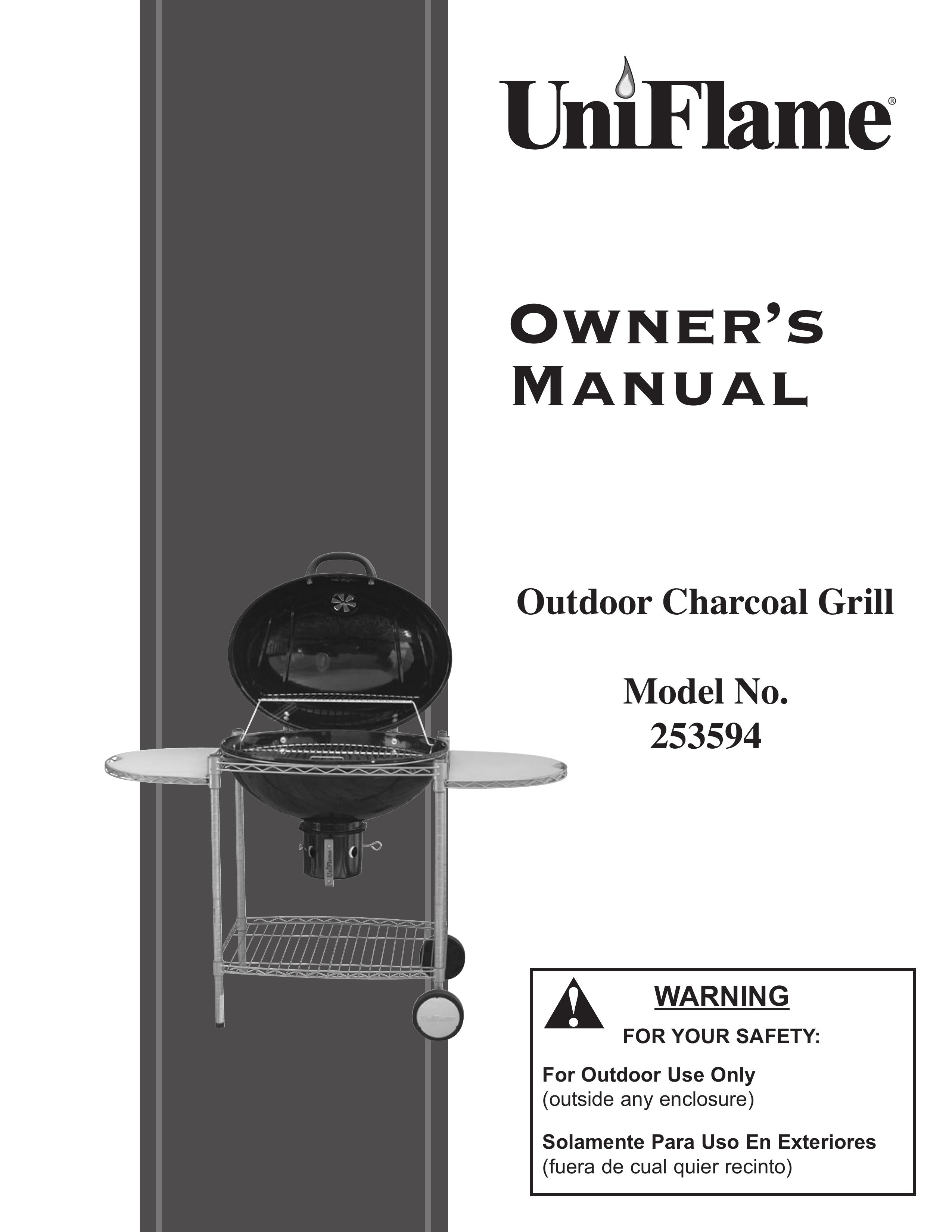 Blue Rhino 253594 Charcoal Grill User Manual (Page 1)