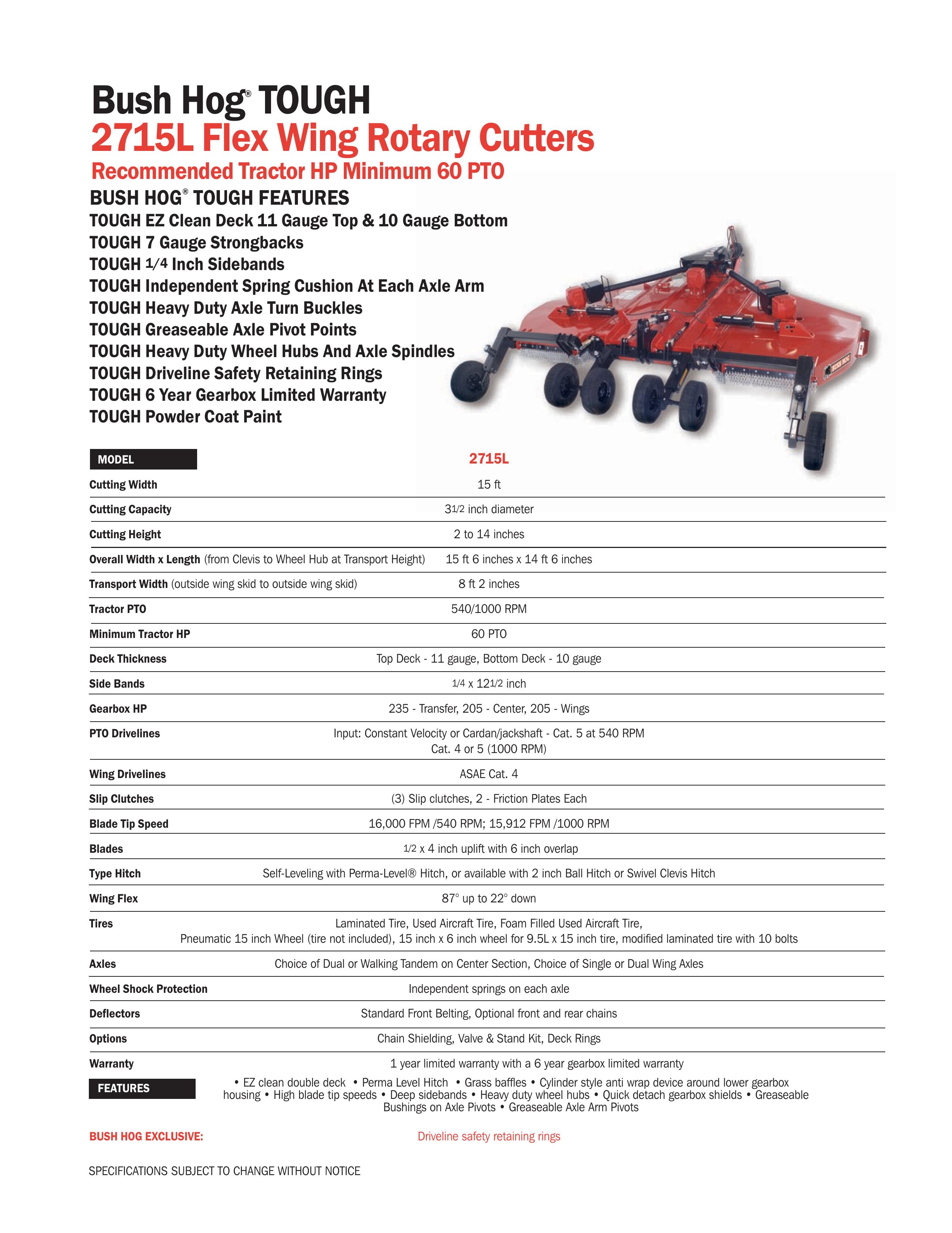 Bush Hog 2715L Brush Cutter User Manual (Page 1)