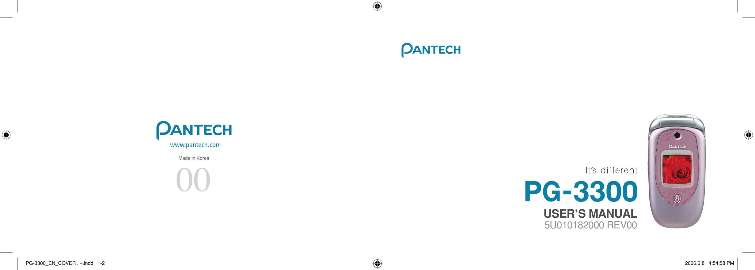 Pantech PG-3300 Cell Phone User Manual (Page 1)